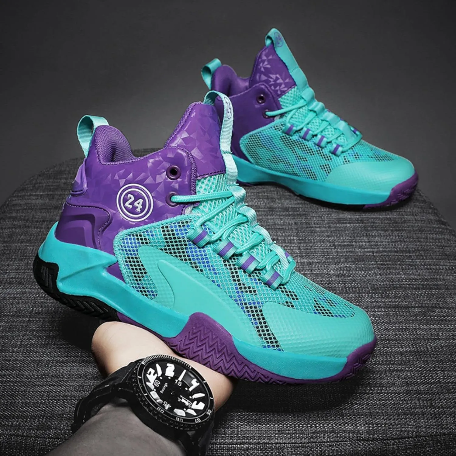 Anti Slip and wear-Resistant Sports Children's Basketball Shoes