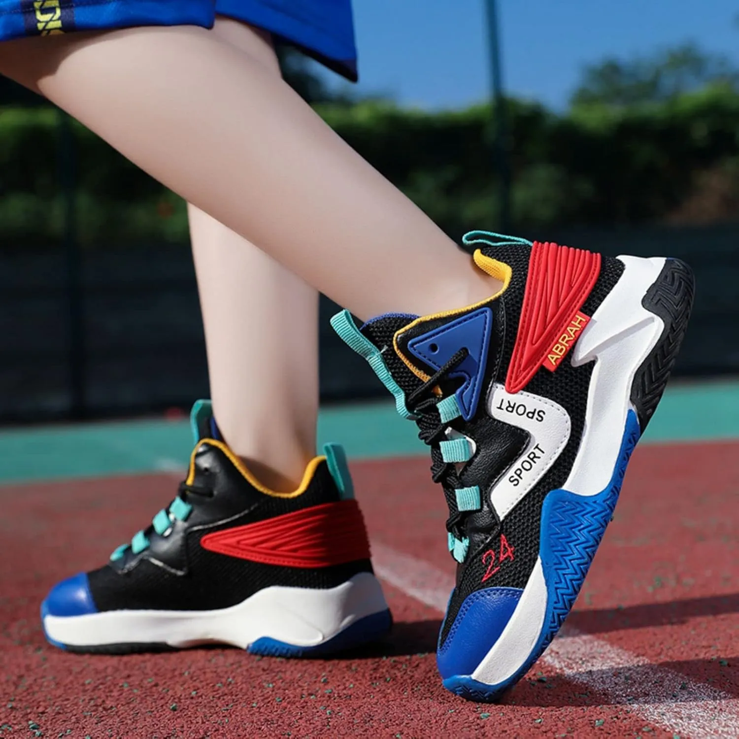 Anti Slip and wear-Resistant Sports Children's Basketball Shoes
