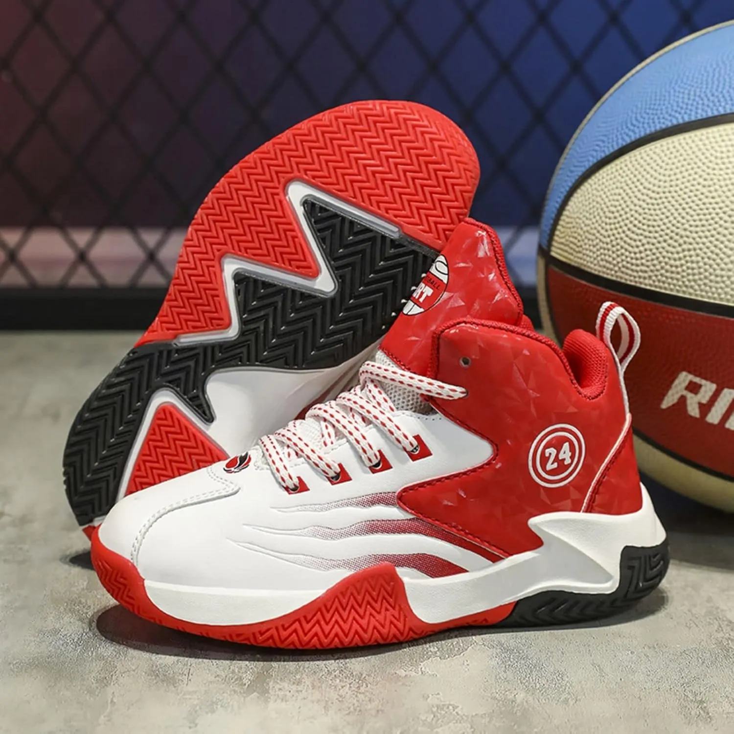 Anti Slip and wear-Resistant Sports Children's Basketball Shoes