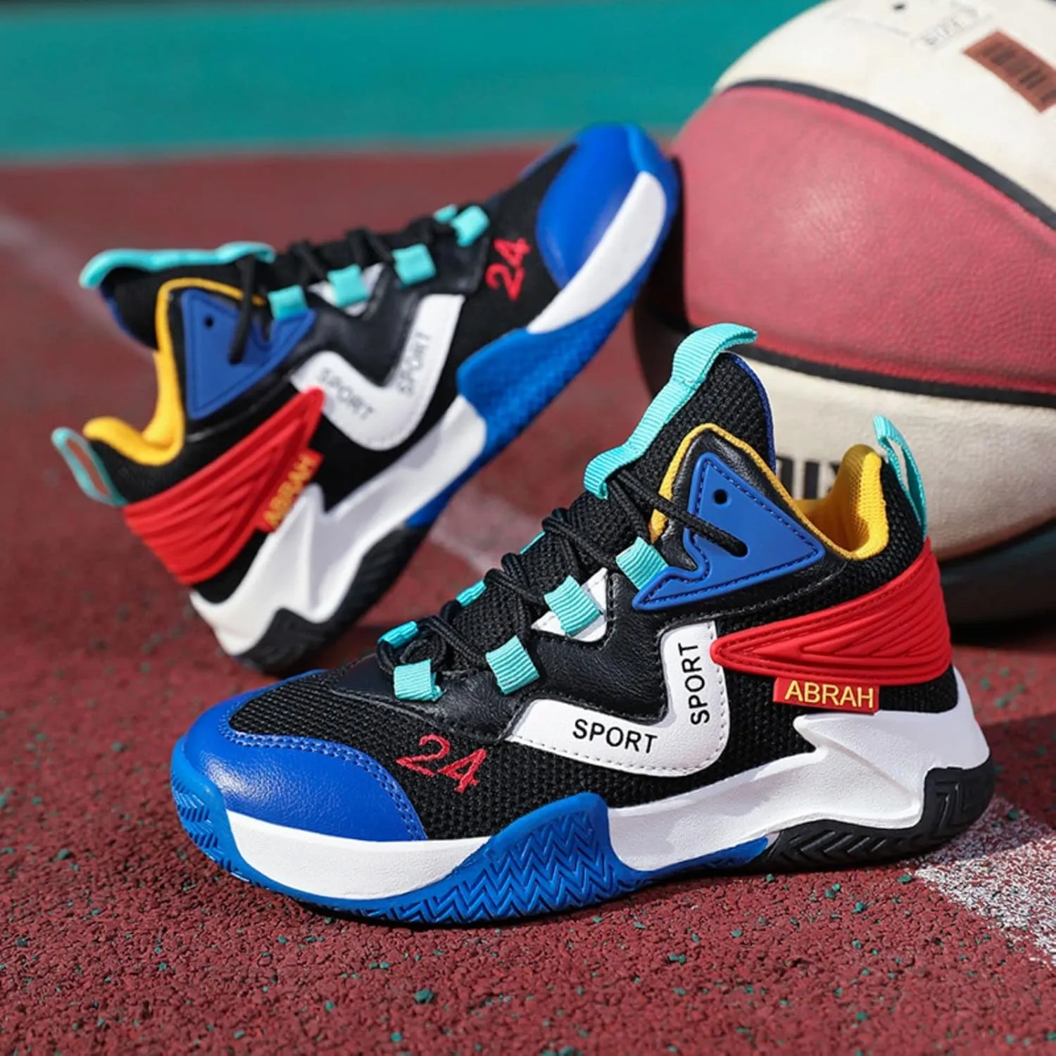 Anti Slip and wear-Resistant Sports Children's Basketball Shoes