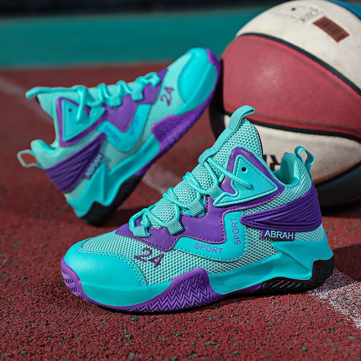 Anti Slip and wear-Resistant Sports Children's Basketball Shoes