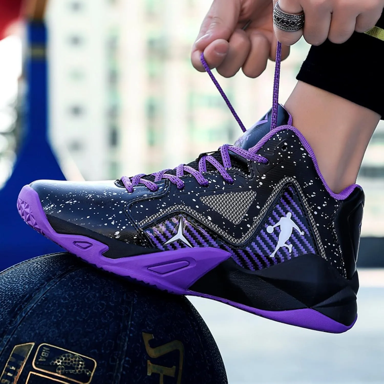 Anti Slip and wear-Resistant Sports Children's Basketball Shoes