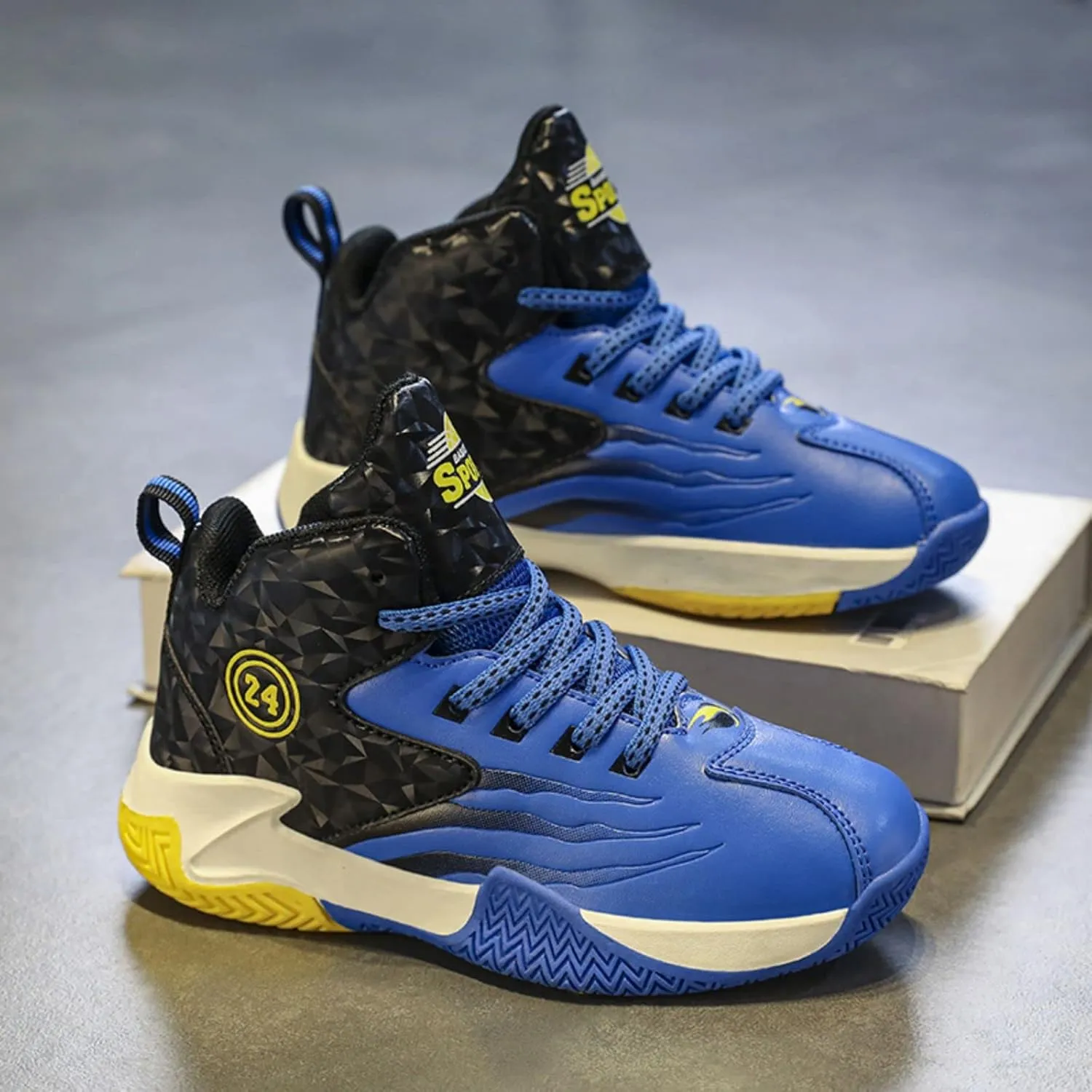 Anti Slip and wear-Resistant Sports Children's Basketball Shoes