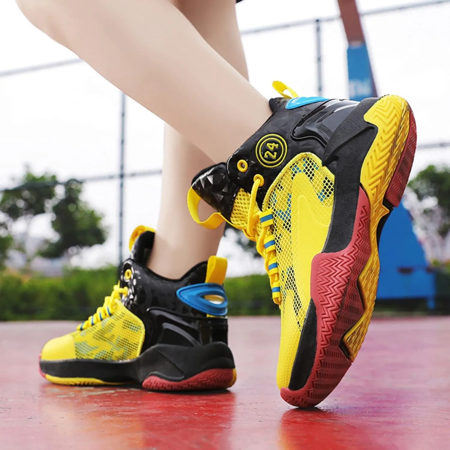 Anti Slip and wear-Resistant Sports Children's Basketball Shoes