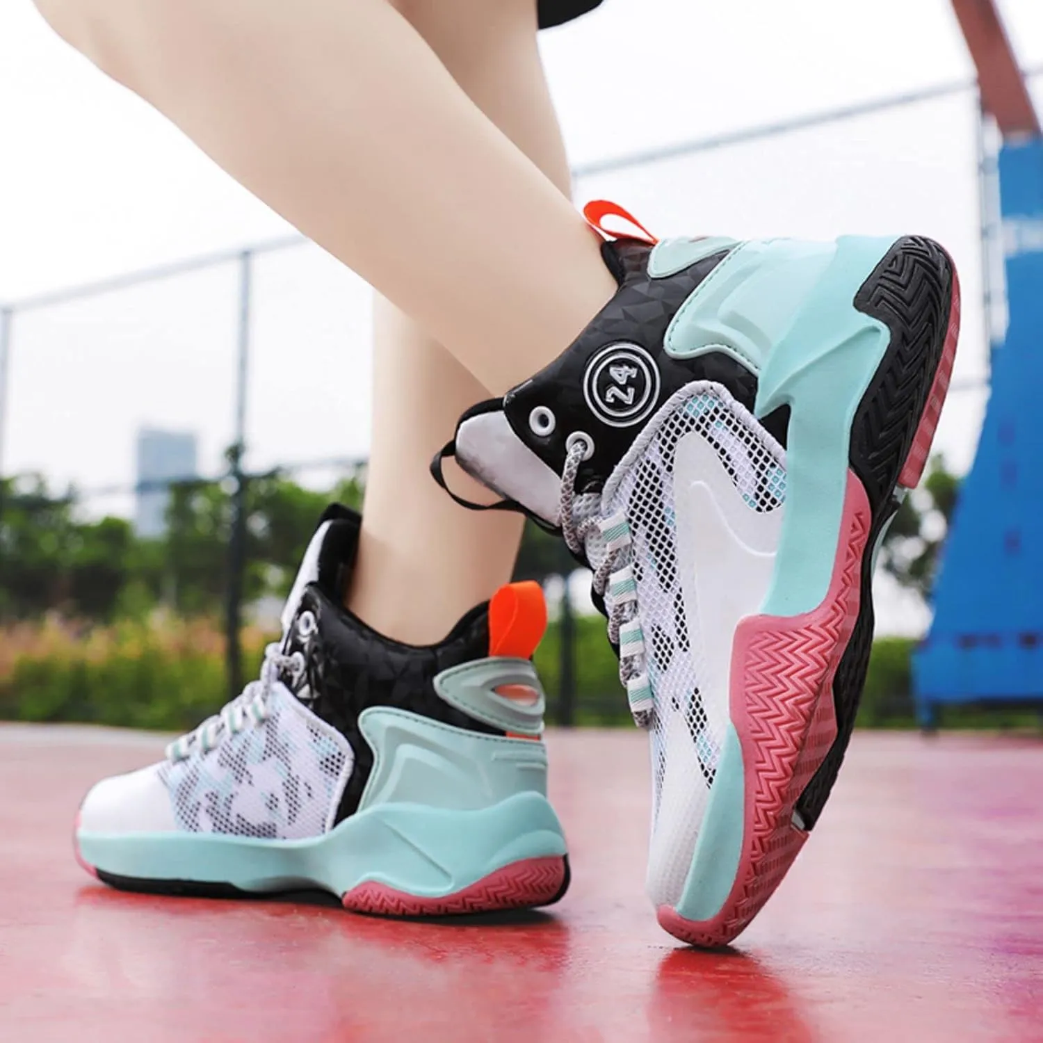 Anti Slip and wear-Resistant Sports Children's Basketball Shoes
