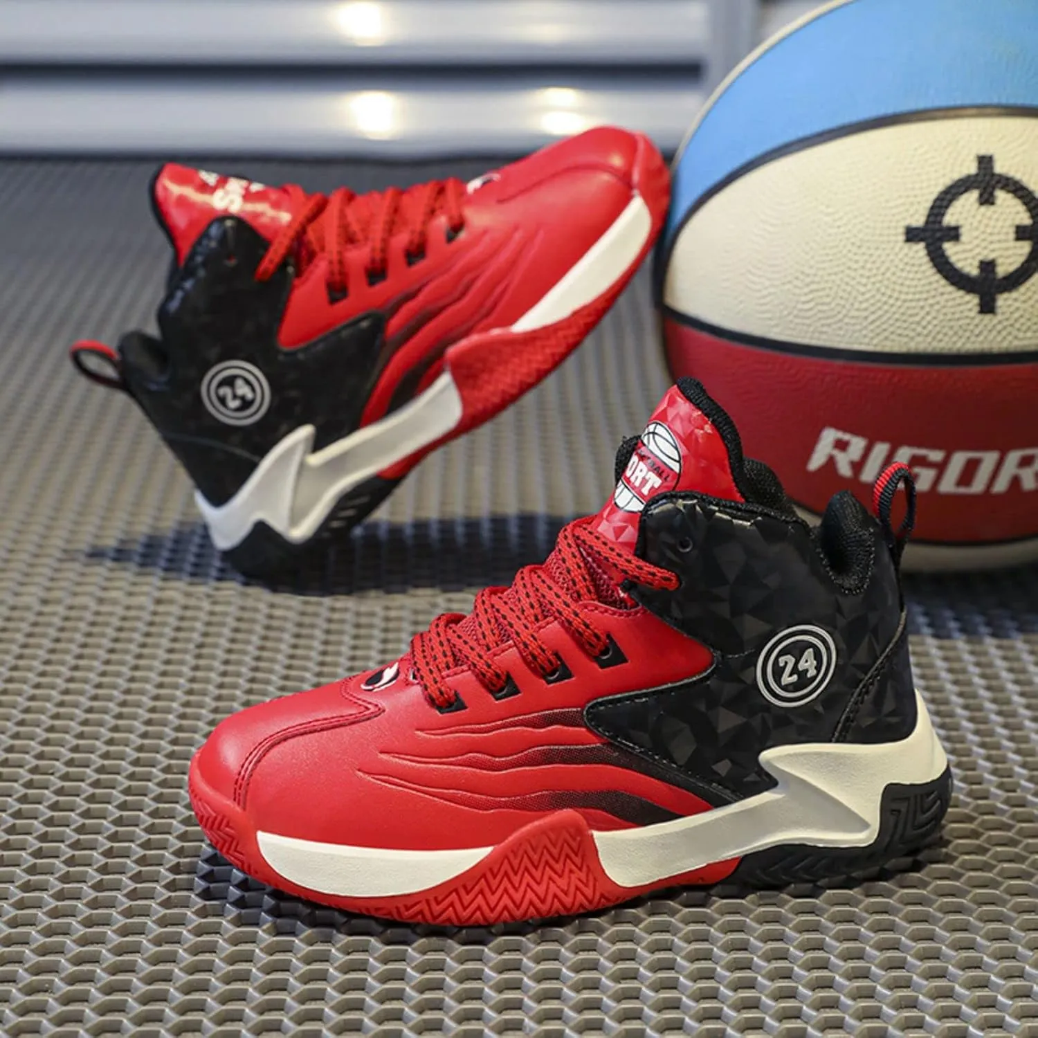 Anti Slip and wear-Resistant Sports Children's Basketball Shoes