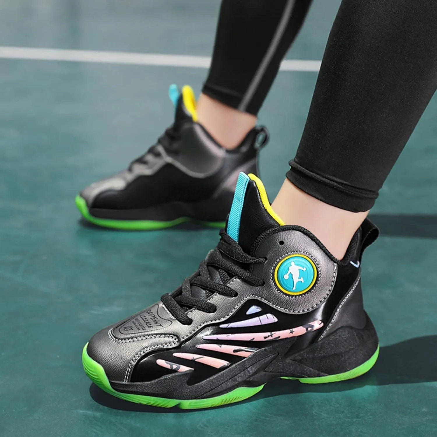 Anti Slip and wear-Resistant Sports Children's Basketball Shoes