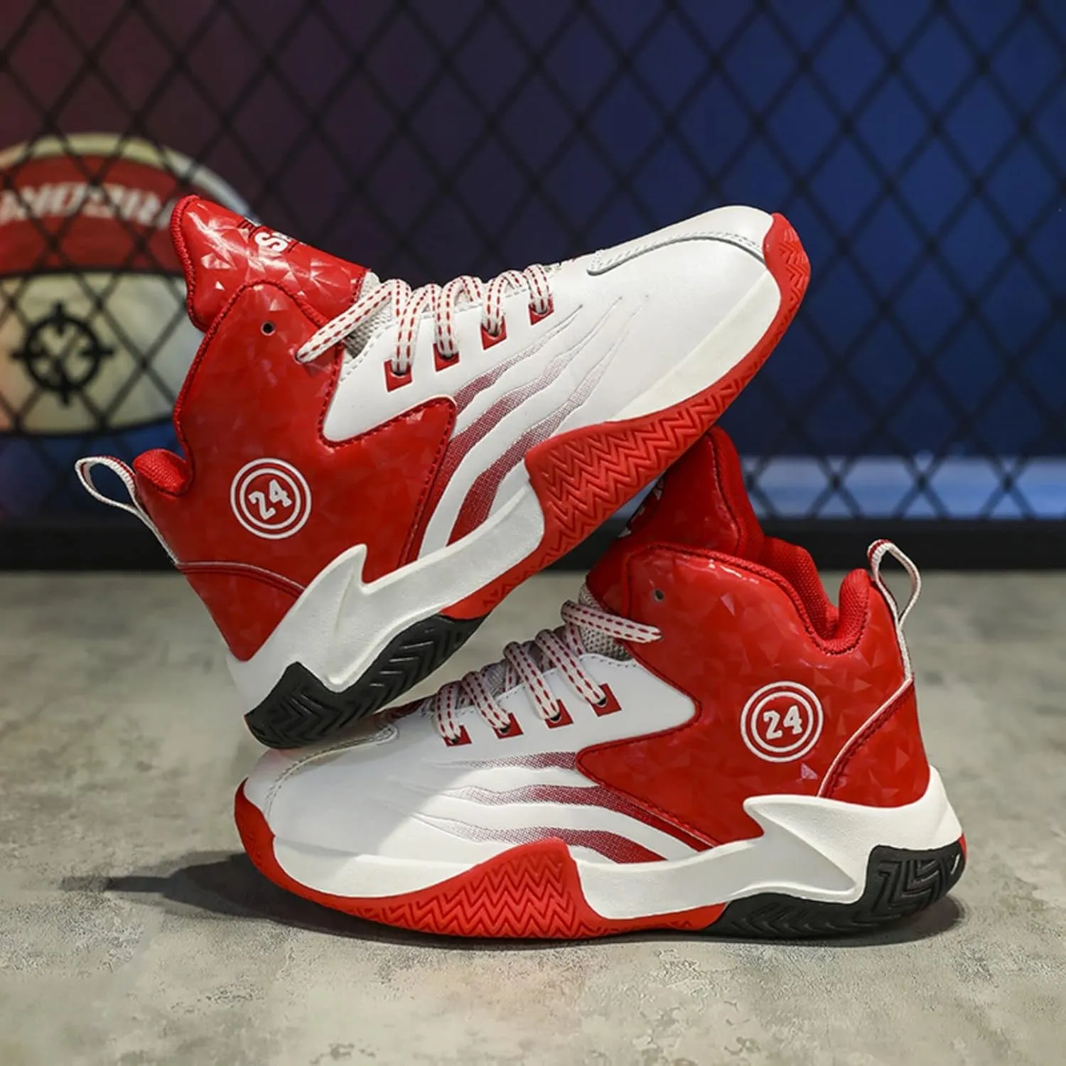 Anti Slip and wear-Resistant Sports Children's Basketball Shoes