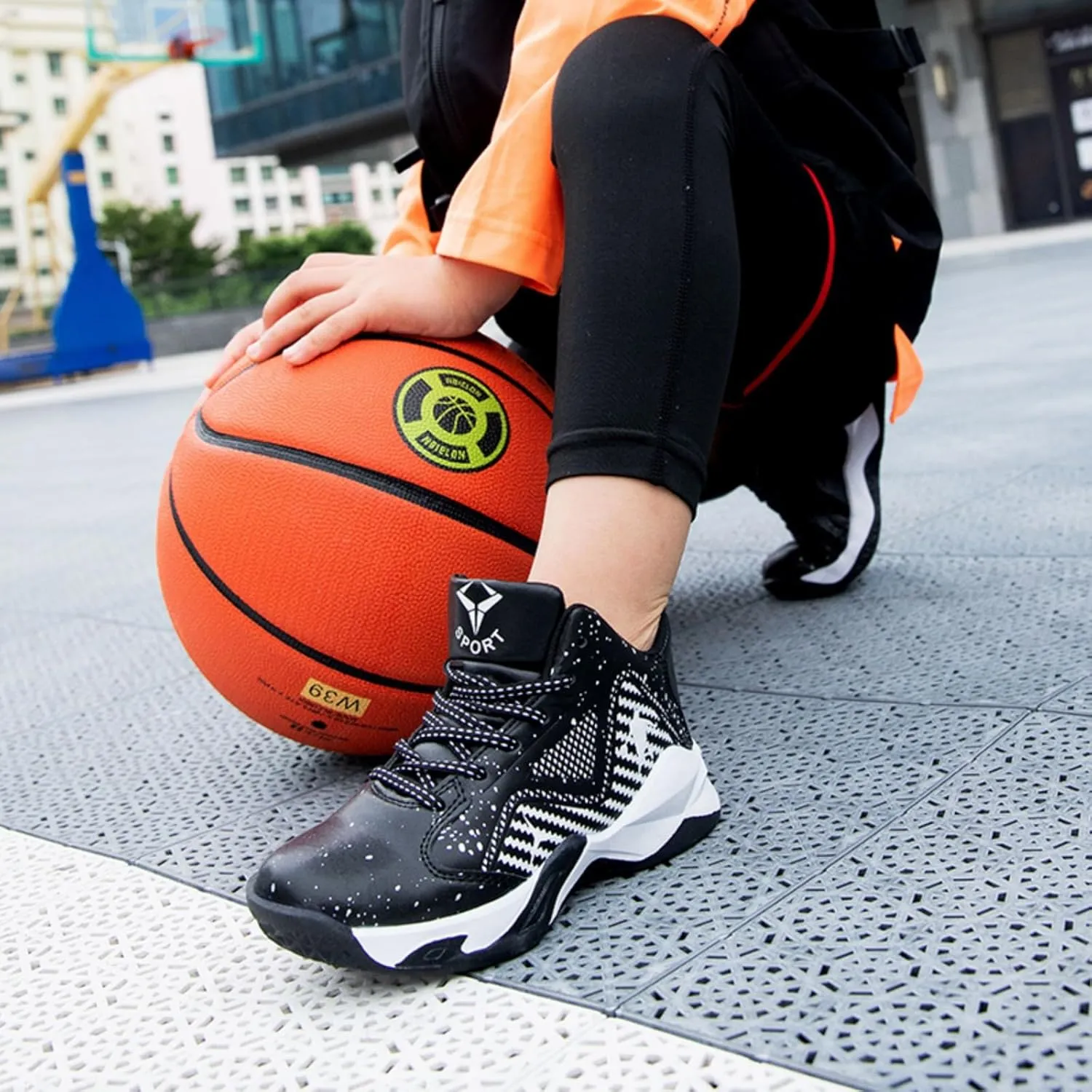 Anti Slip and wear-Resistant Sports Children's Basketball Shoes