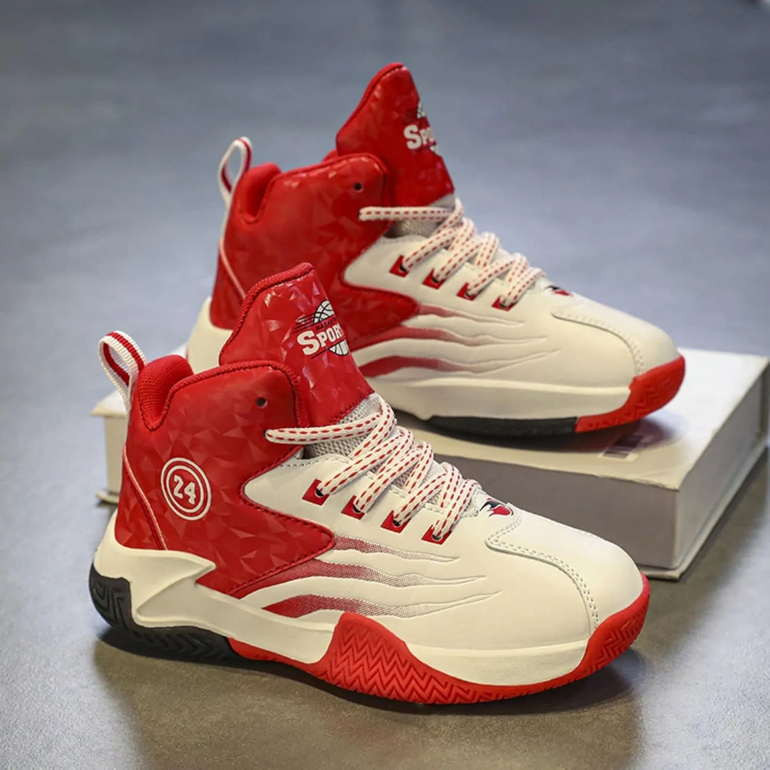 Anti Slip and wear-Resistant Sports Children's Basketball Shoes