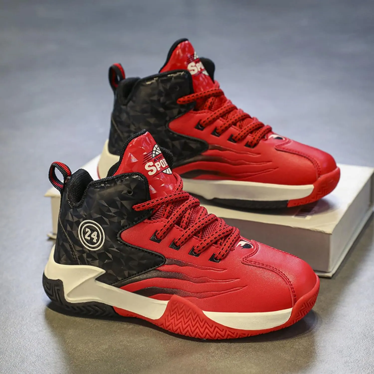 Anti Slip and wear-Resistant Sports Children's Basketball Shoes