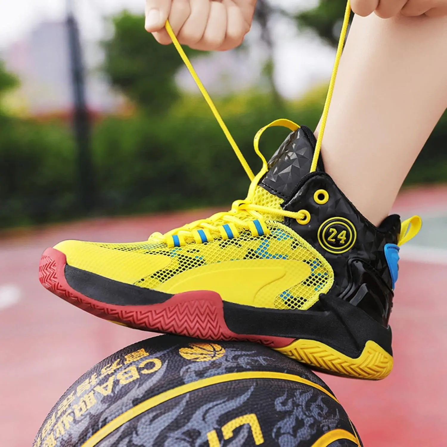 Anti Slip and wear-Resistant Sports Children's Basketball Shoes