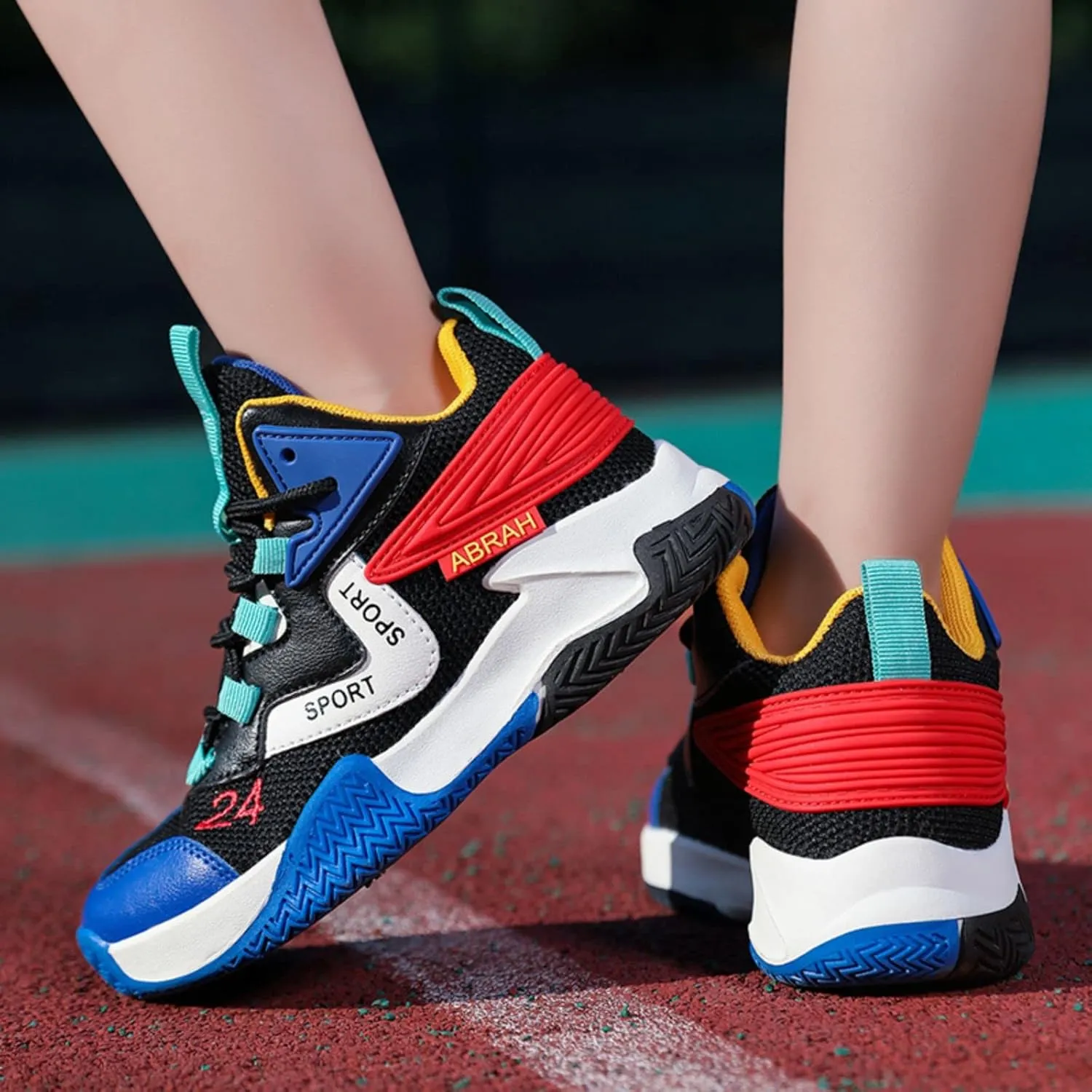 Anti Slip and wear-Resistant Sports Children's Basketball Shoes