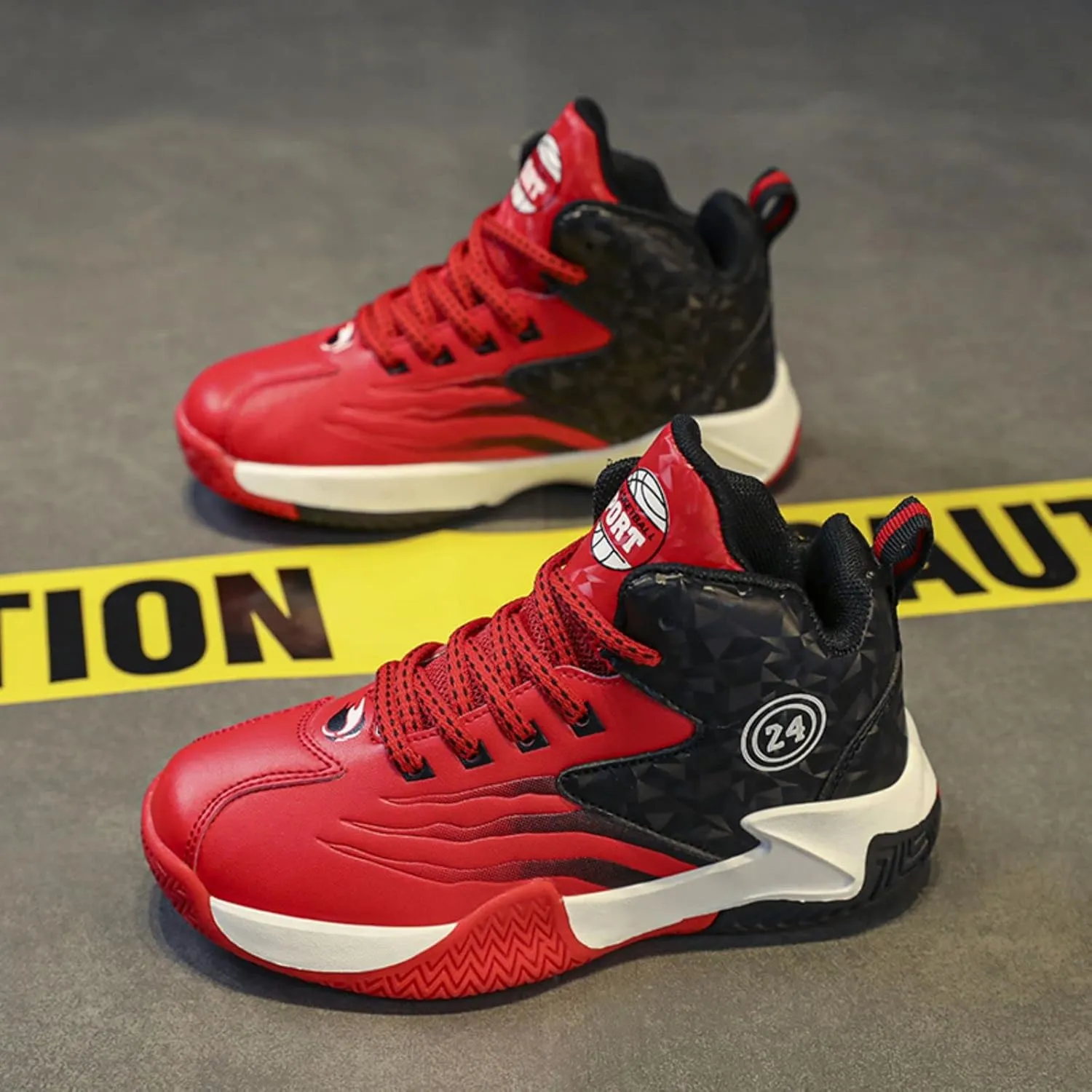 Anti Slip and wear-Resistant Sports Children's Basketball Shoes
