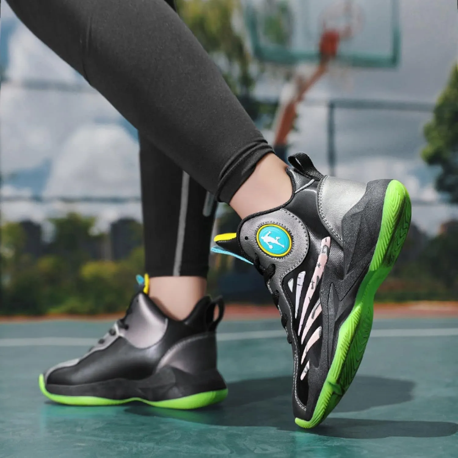 Anti Slip and wear-Resistant Sports Children's Basketball Shoes