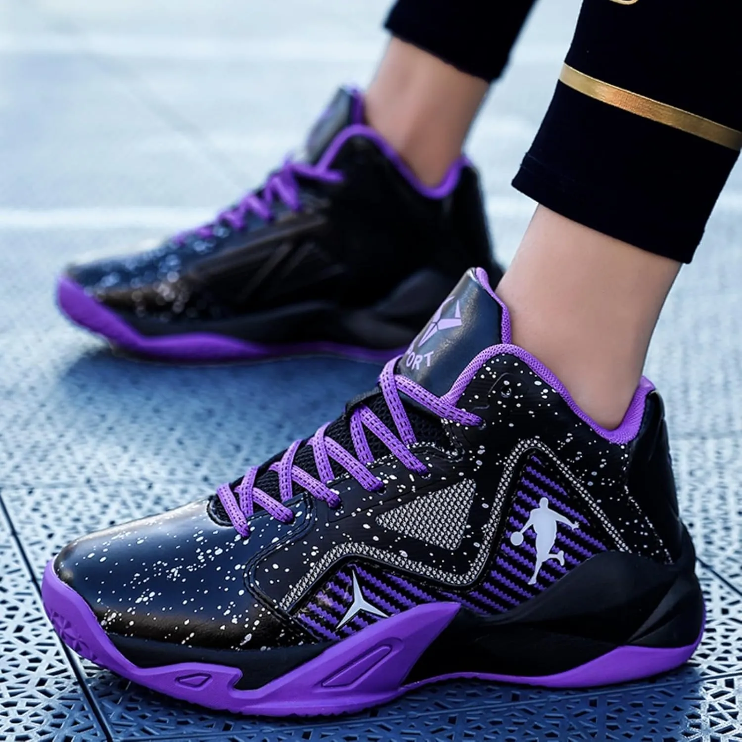 Anti Slip and wear-Resistant Sports Children's Basketball Shoes