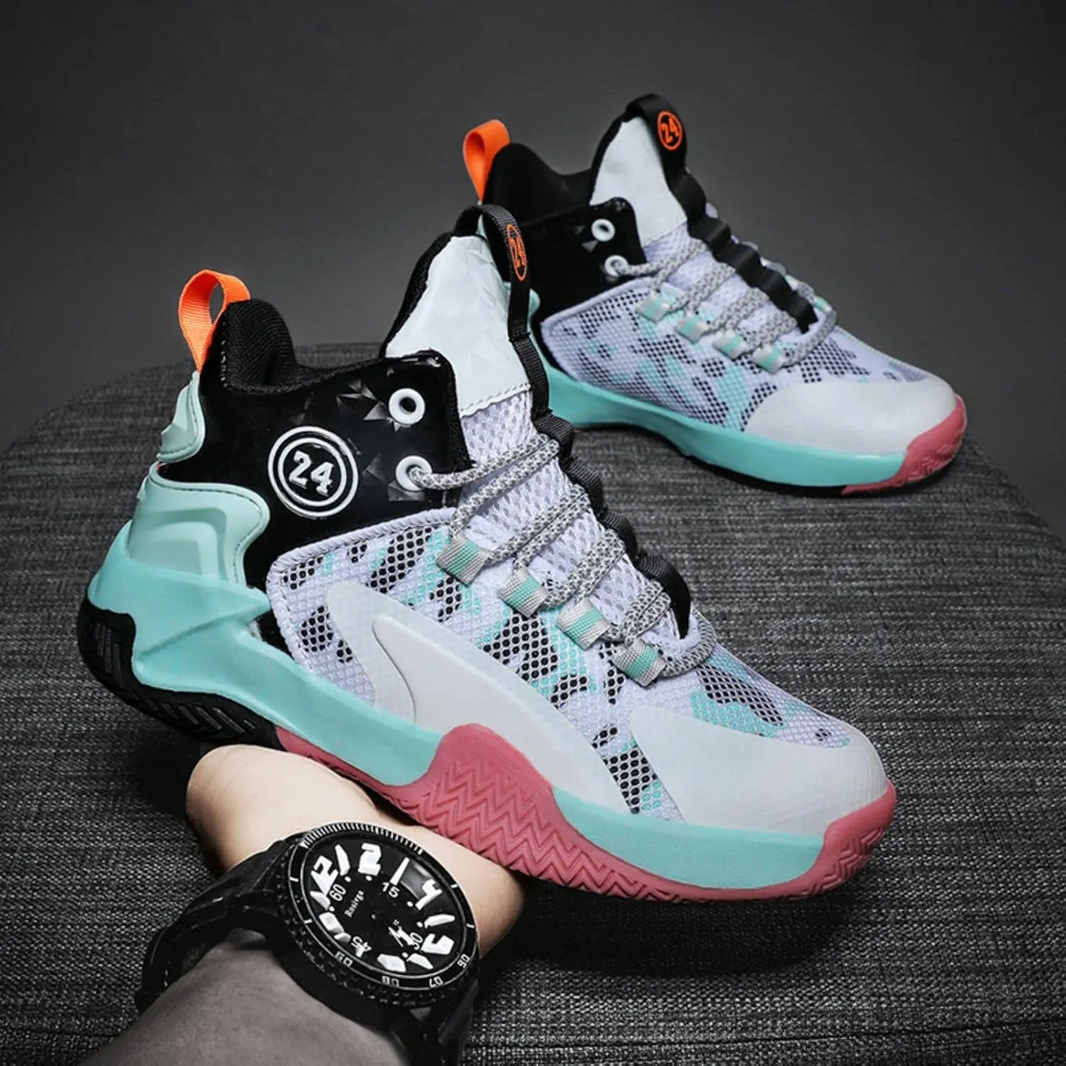 Anti Slip and wear-Resistant Sports Children's Basketball Shoes