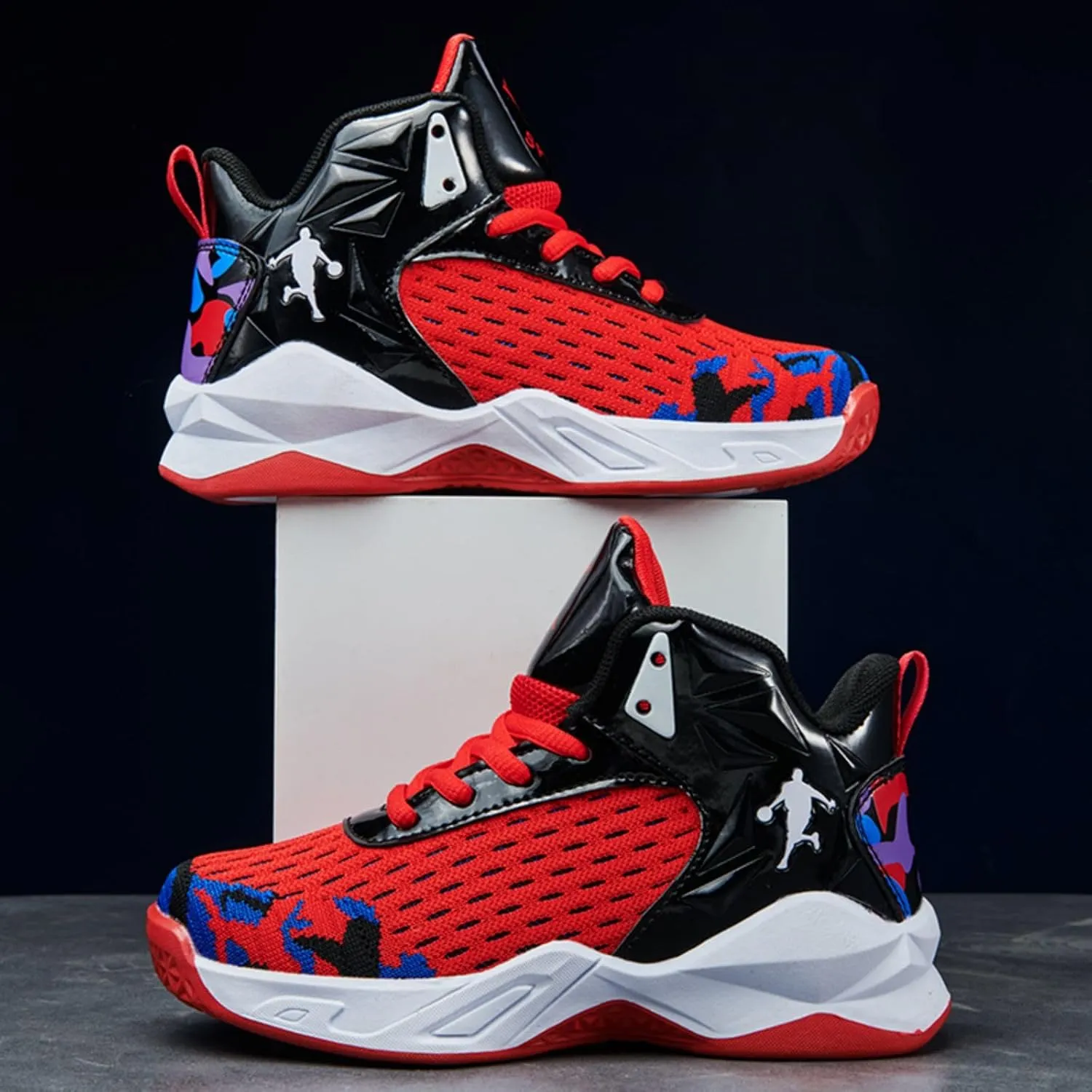 Anti Slip and wear-Resistant Sports Children's Basketball Shoes