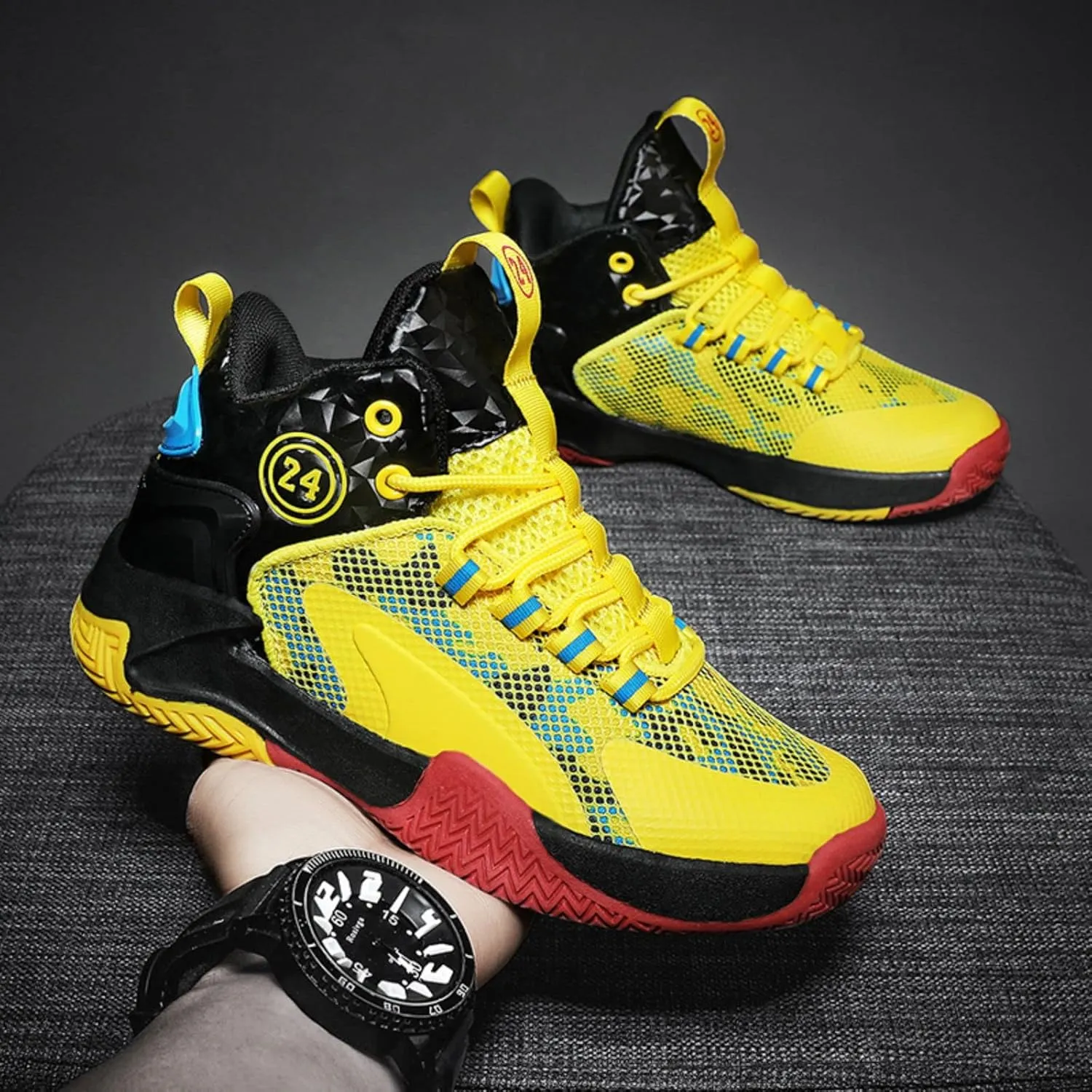 Anti Slip and wear-Resistant Sports Children's Basketball Shoes