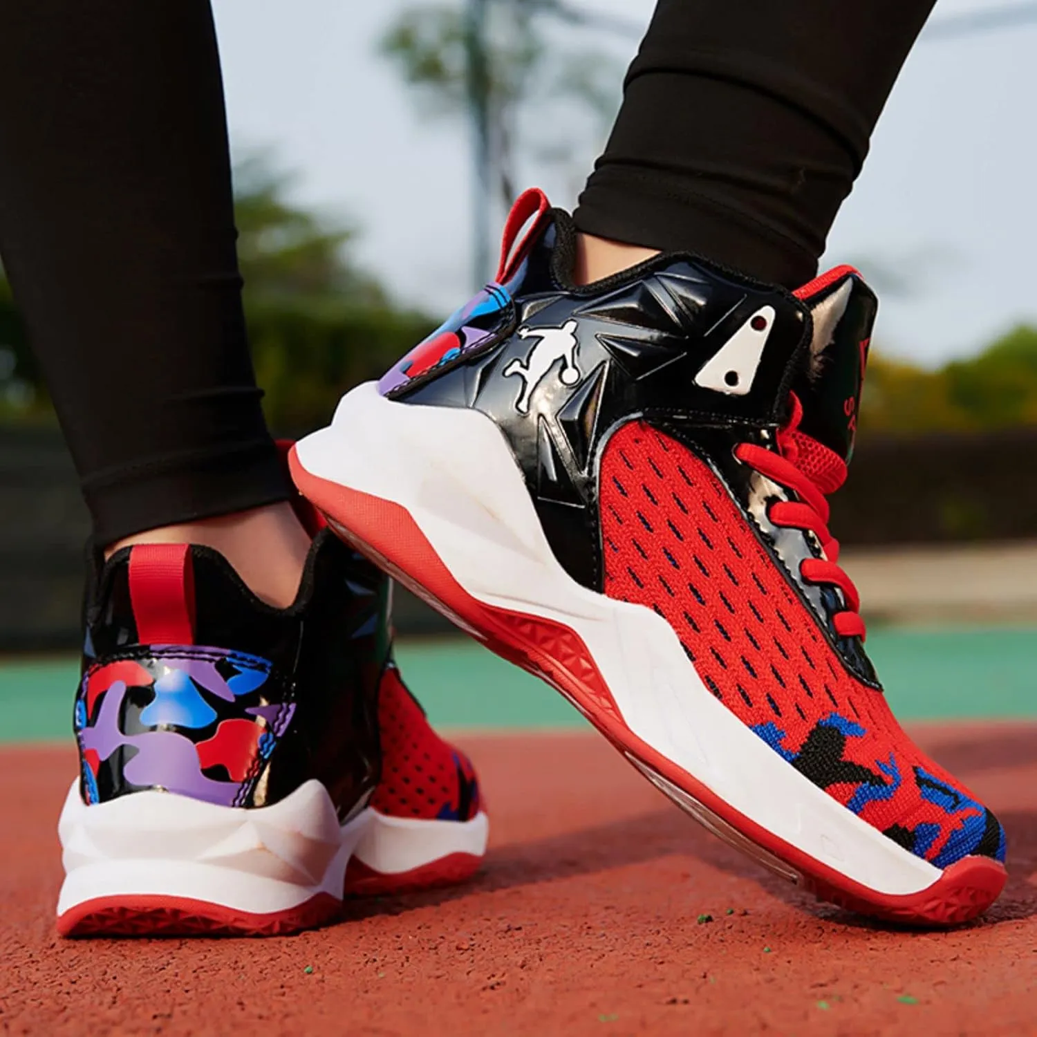 Anti Slip and wear-Resistant Sports Children's Basketball Shoes