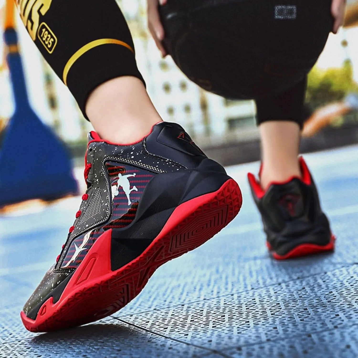 Anti Slip and wear-Resistant Sports Children's Basketball Shoes