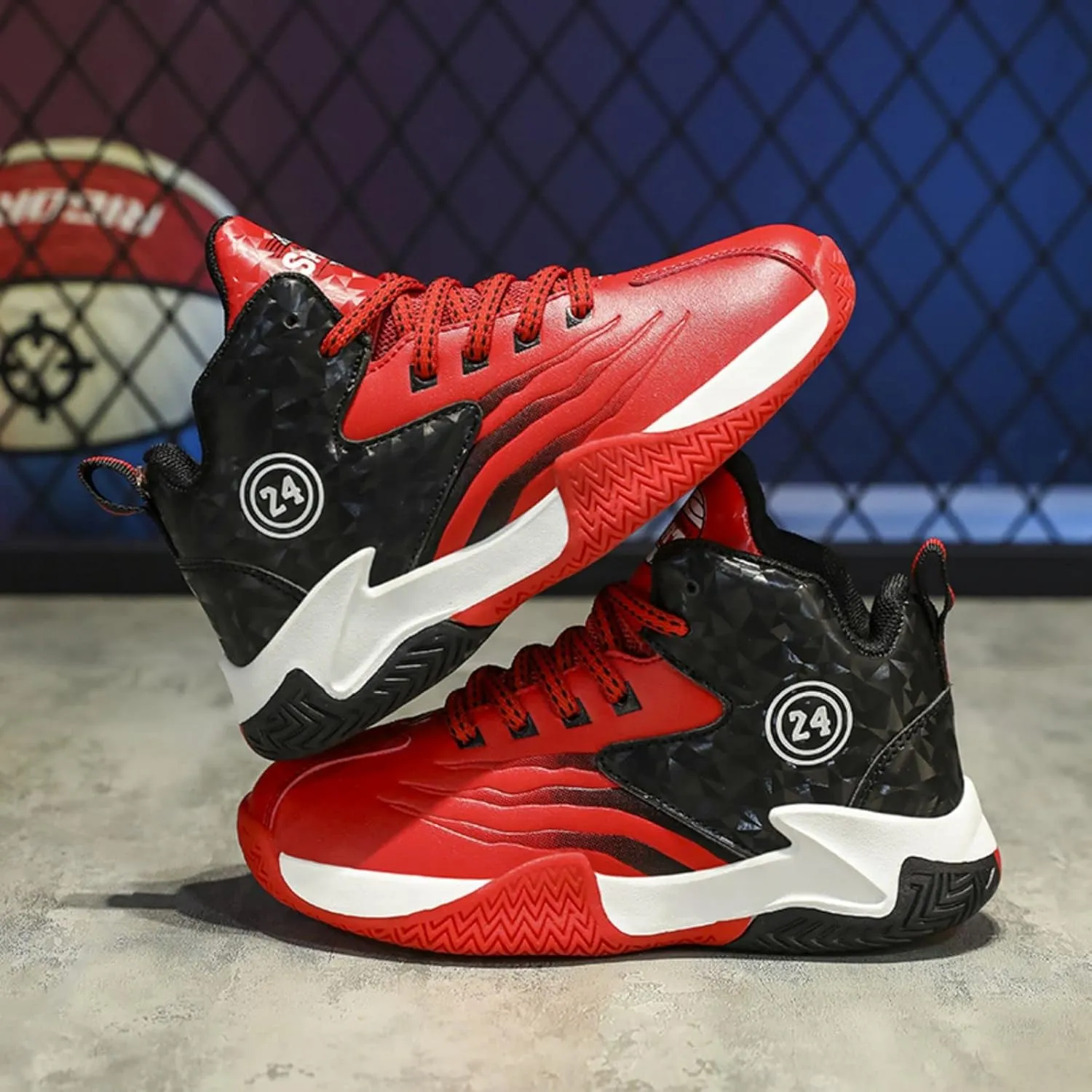 Anti Slip and wear-Resistant Sports Children's Basketball Shoes