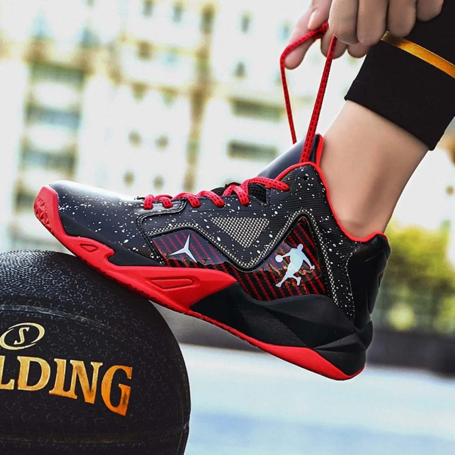Anti Slip and wear-Resistant Sports Children's Basketball Shoes