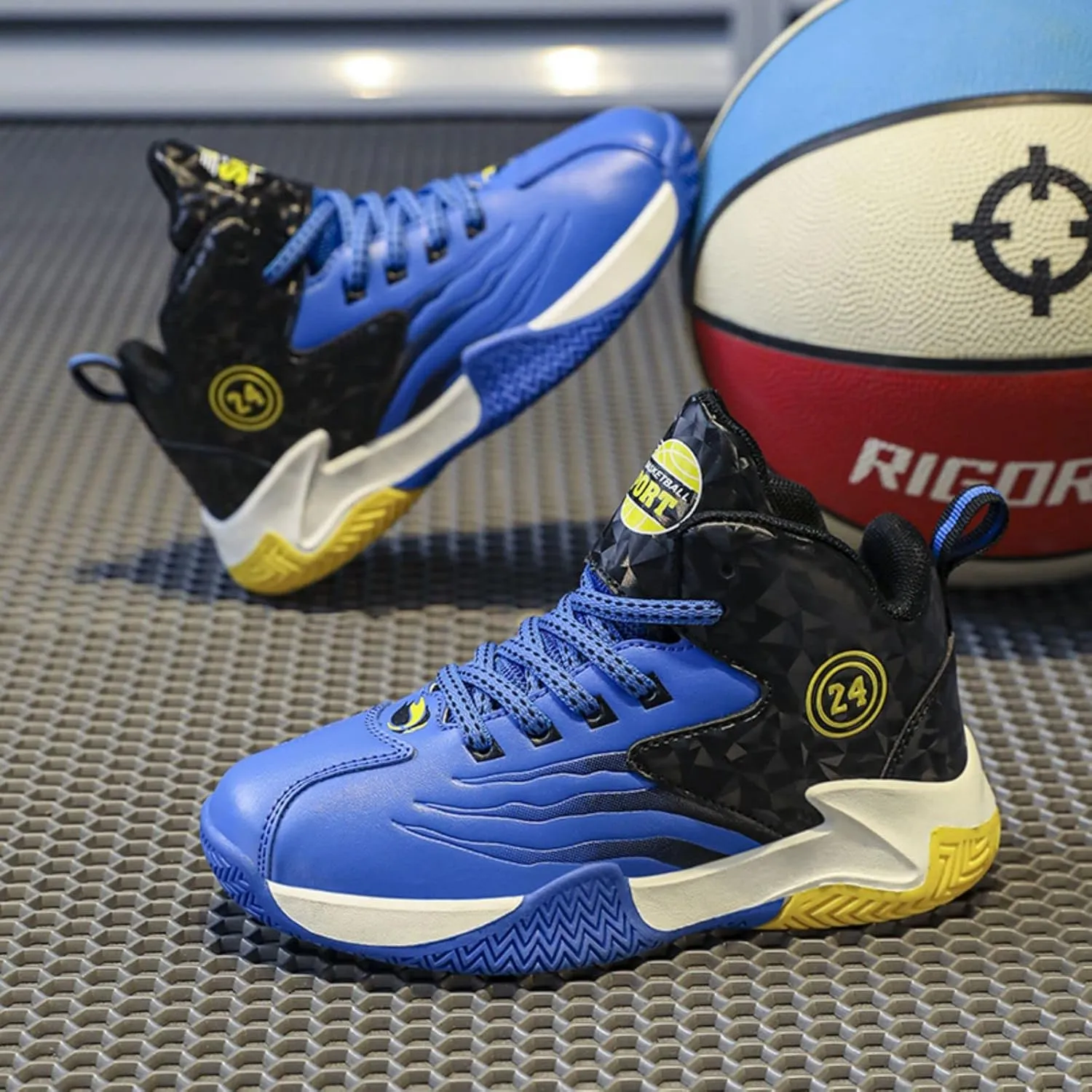 Anti Slip and wear-Resistant Sports Children's Basketball Shoes