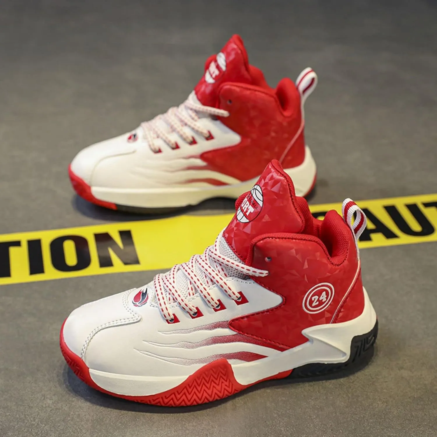 Anti Slip and wear-Resistant Sports Children's Basketball Shoes