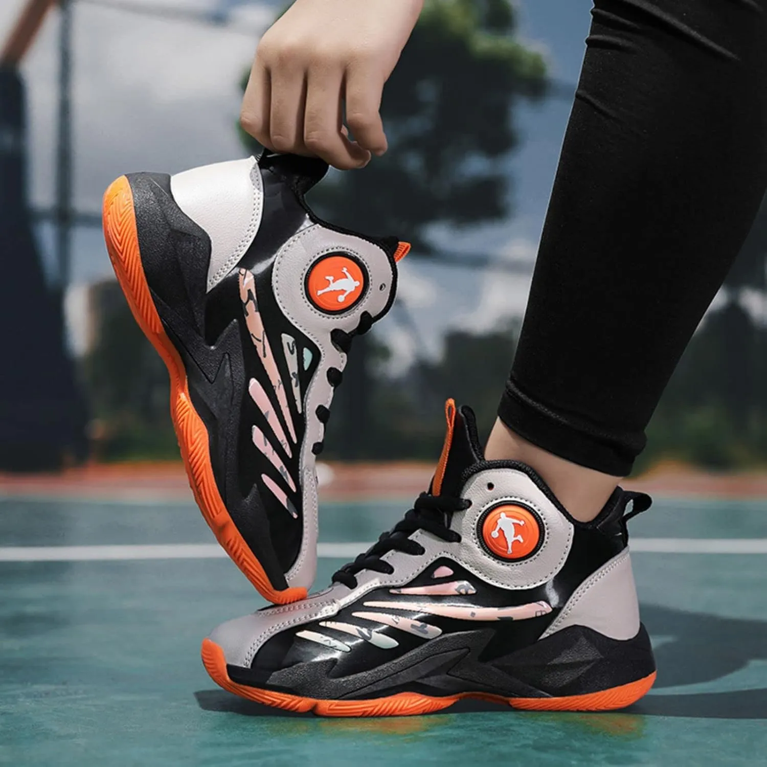 Anti Slip and wear-Resistant Sports Children's Basketball Shoes