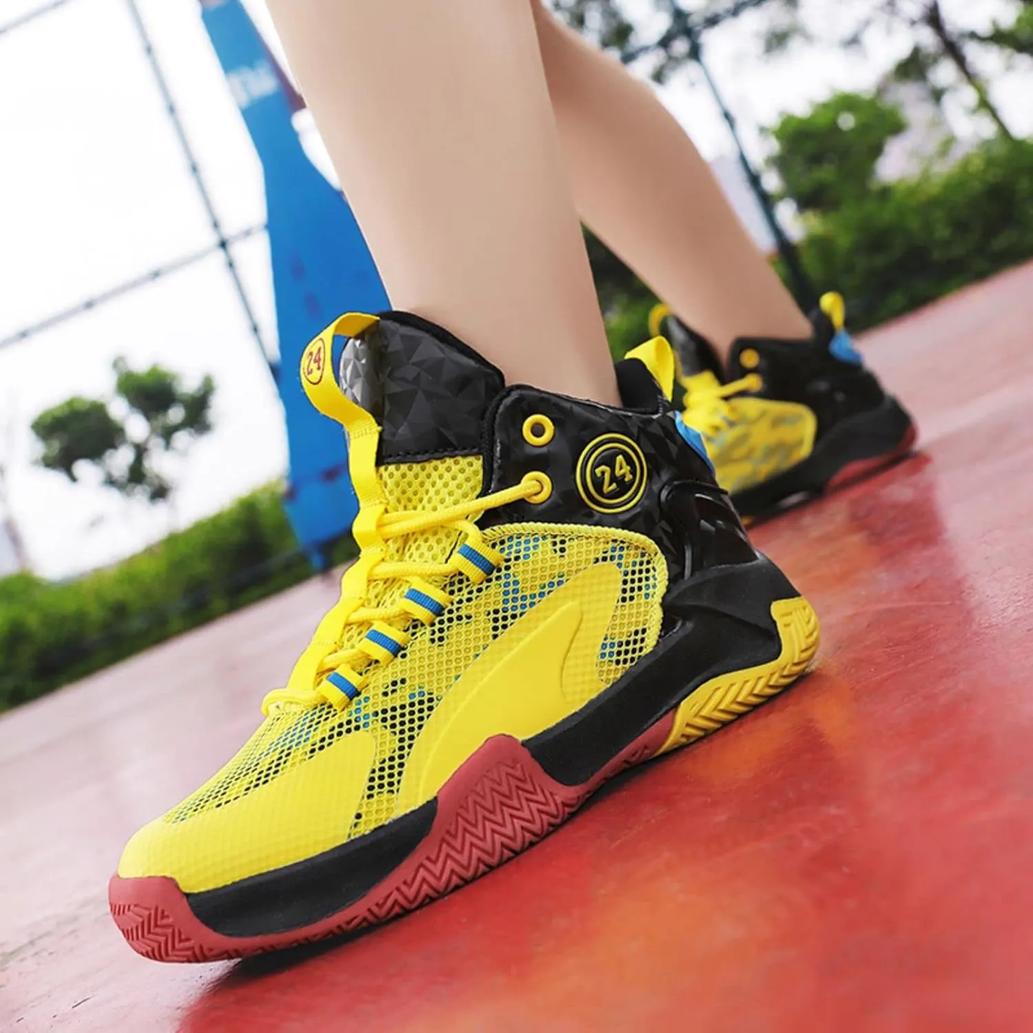 Anti Slip and wear-Resistant Sports Children's Basketball Shoes