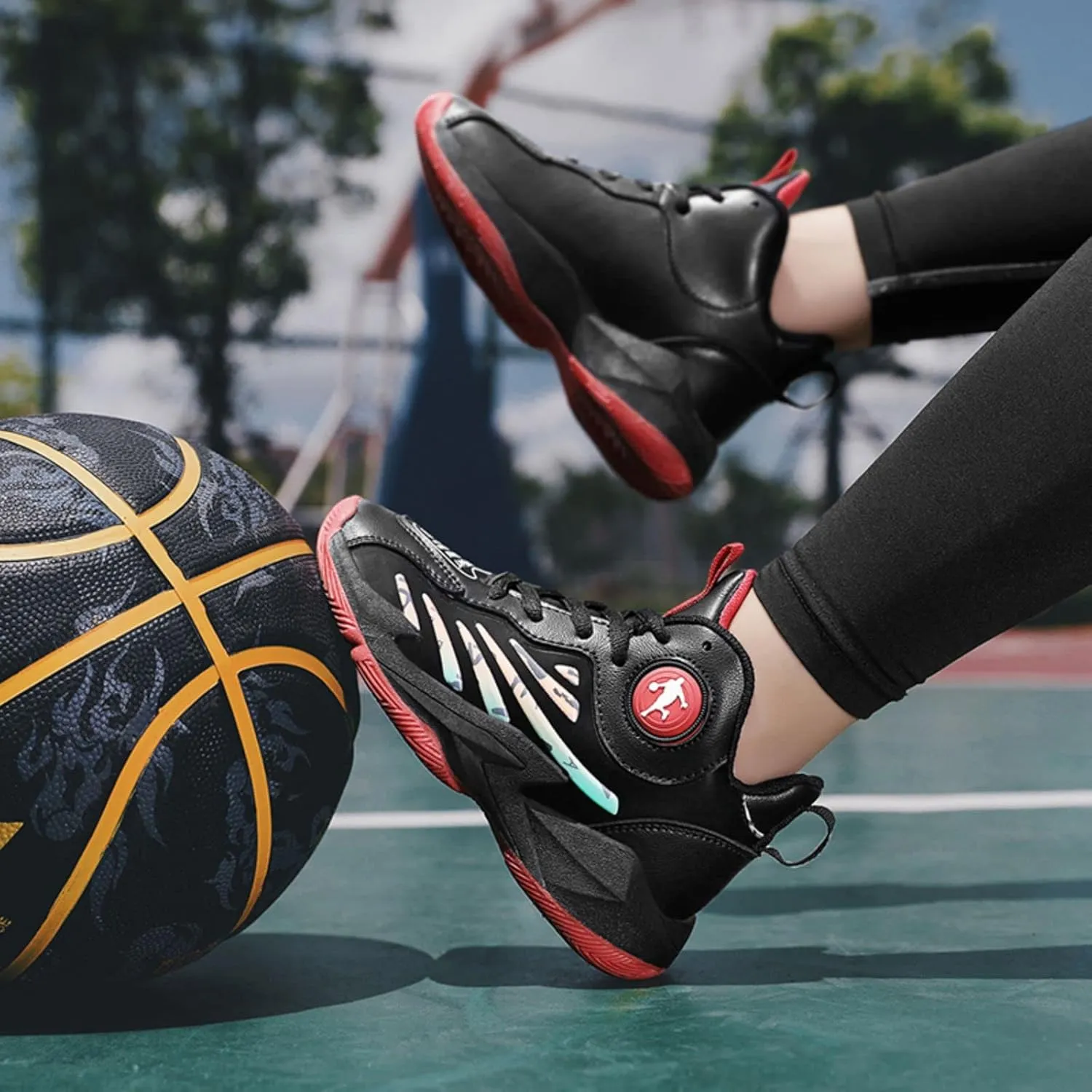 Anti Slip and wear-Resistant Sports Children's Basketball Shoes