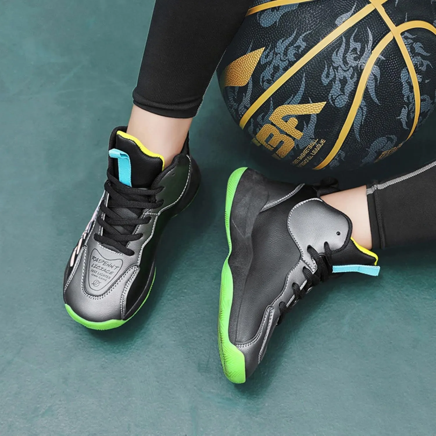 Anti Slip and wear-Resistant Sports Children's Basketball Shoes