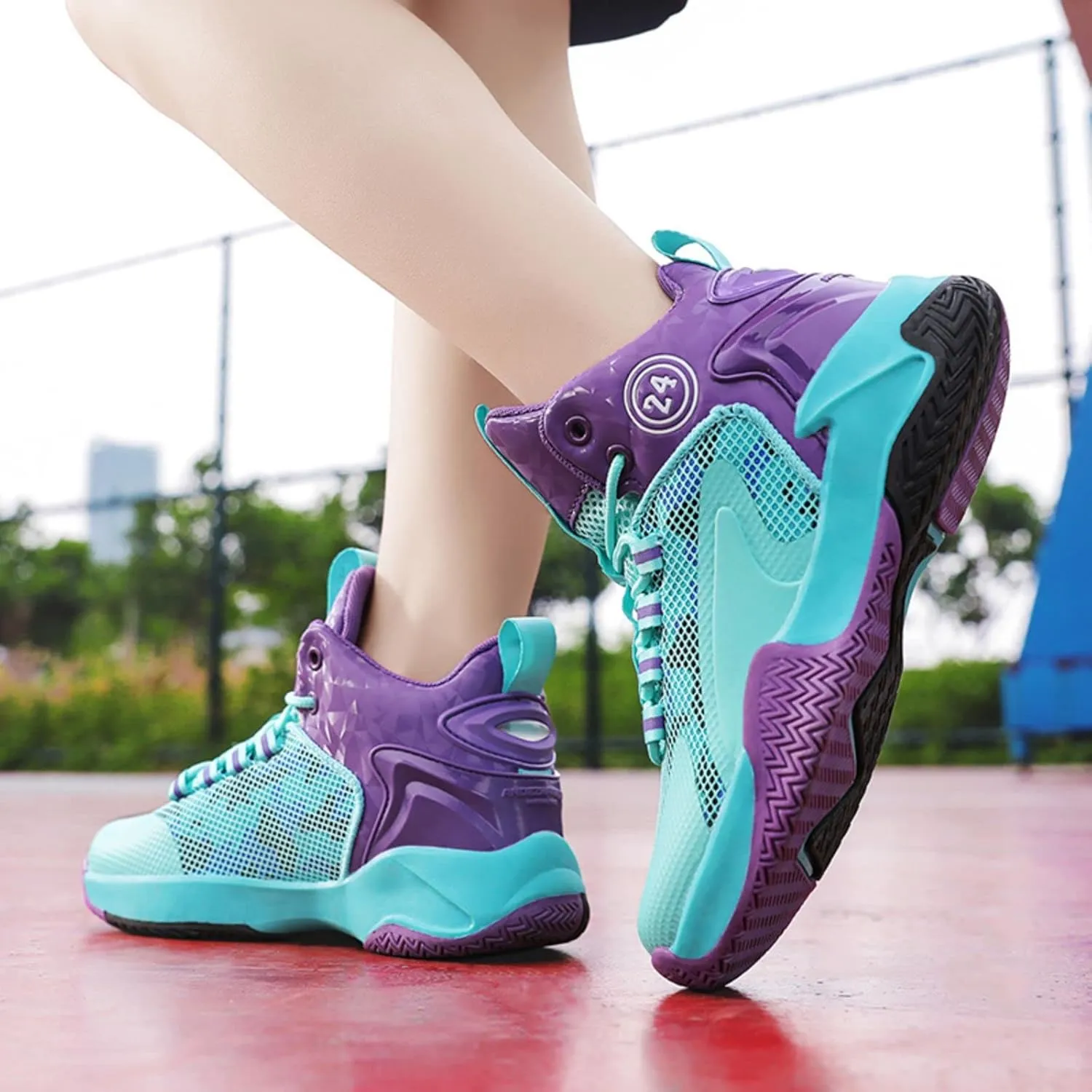 Anti Slip and wear-Resistant Sports Children's Basketball Shoes