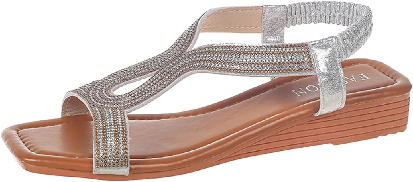 Arch Support Thick Bottom Sandals for Women Breathable Open Toe Slingback Shoes Elegant Sandals for Women