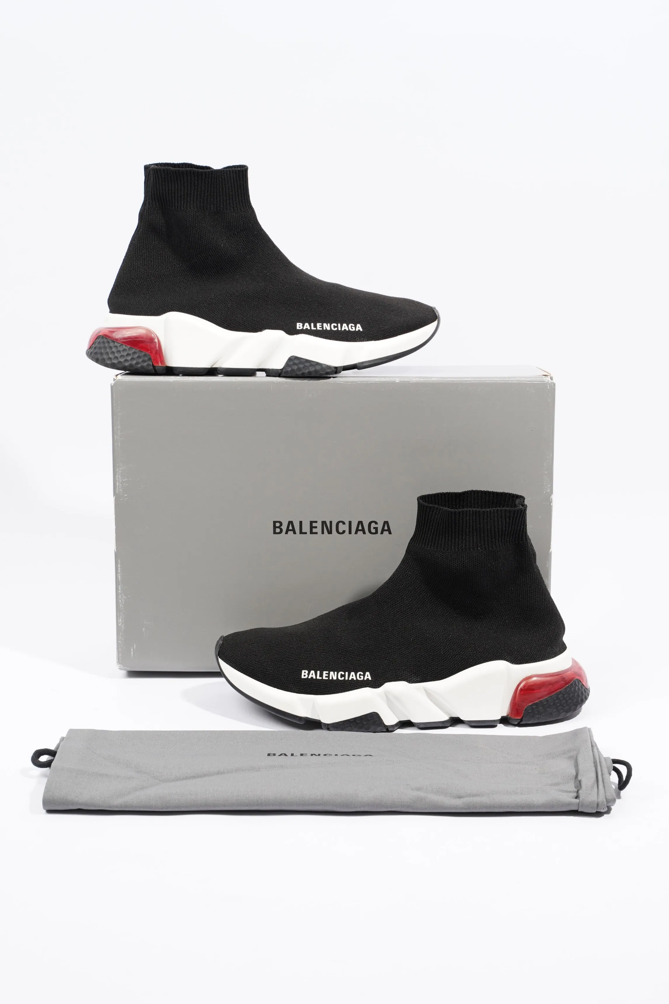 Balenciaga Speed Bubble Black / White / Red EU 38 / UK 5