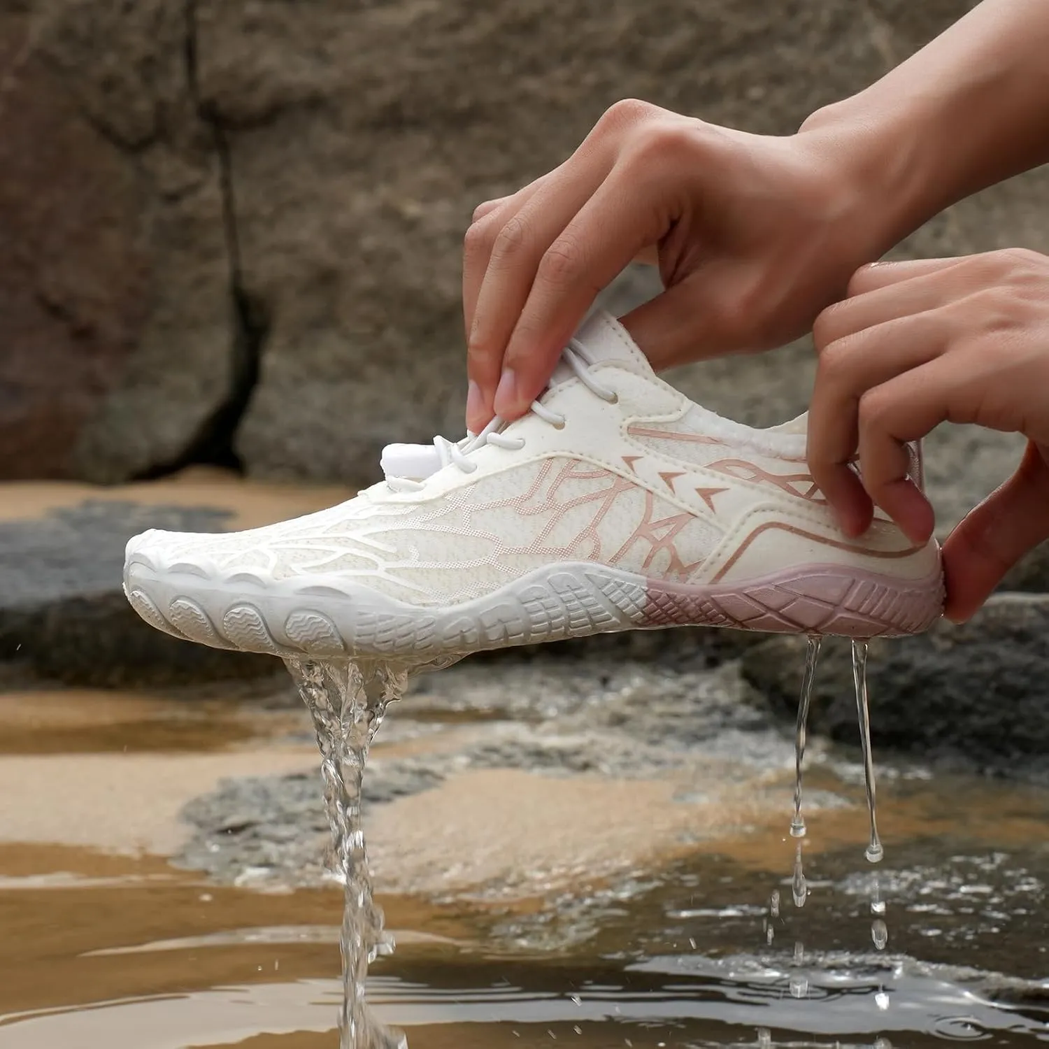 Barefoot Shoes for Women,Non-Slip Outdoor Shoes Quick-Drying Water Shoe for Men and Women Wide Toe Non Slip Sports Shoe Lightweight Waterproof Sneakers for Running