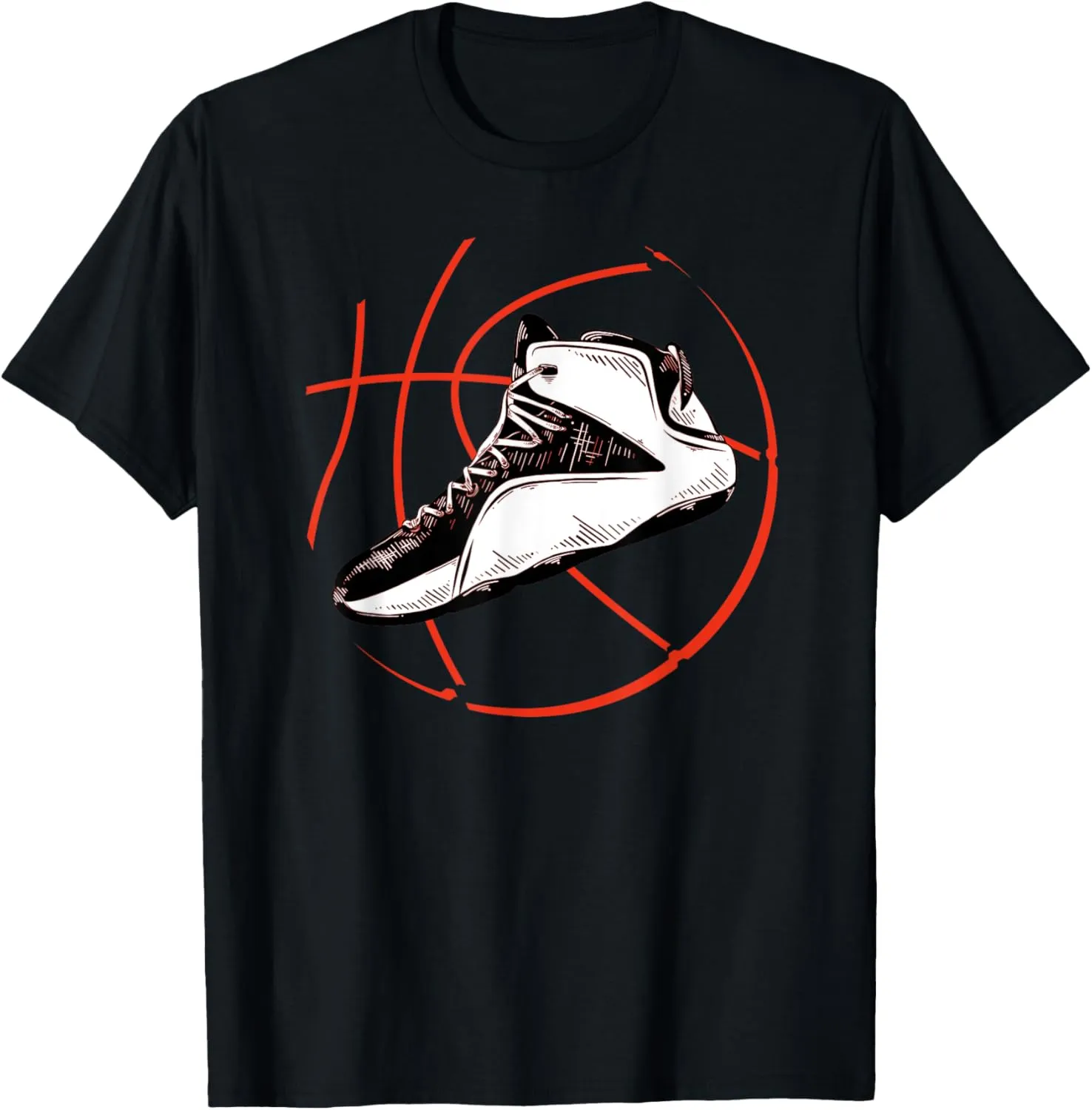 Basketball Player Dunk Dribbling Basketball Shoes Sports T-Shirt