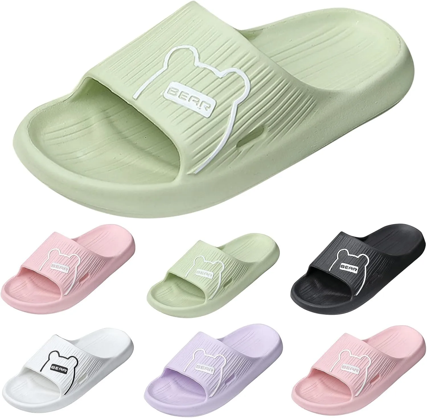 Bath Slippers Mens Bathroom Slipper Women and Men Shower Shoes Showers Sandals Drainage Hole Non Slip Dry Quickly