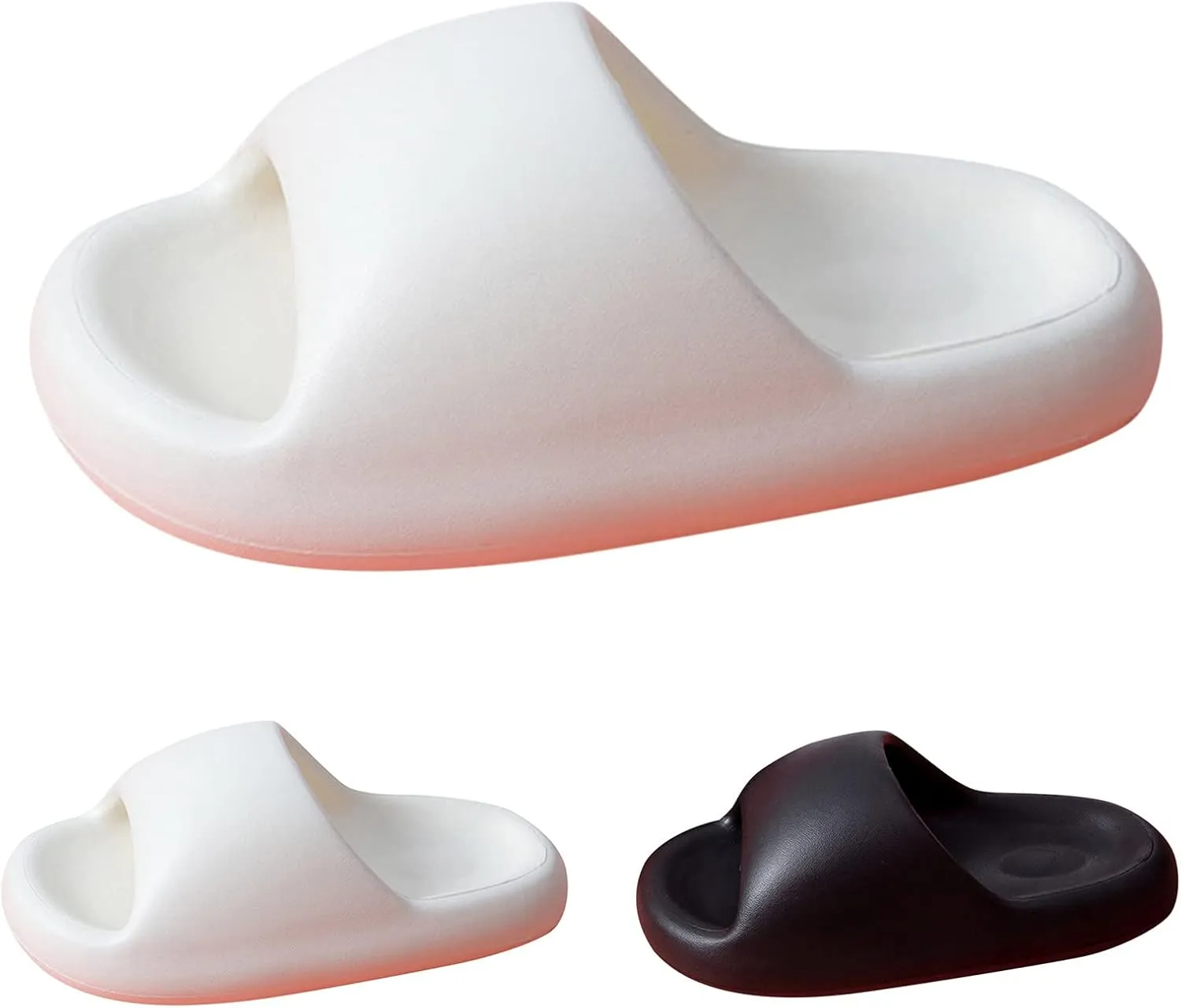 Bath Slippers Slides for Women Indoor Slippers Mens Shower Shoes Pillow for Men Bathroom House and Pool Sandals