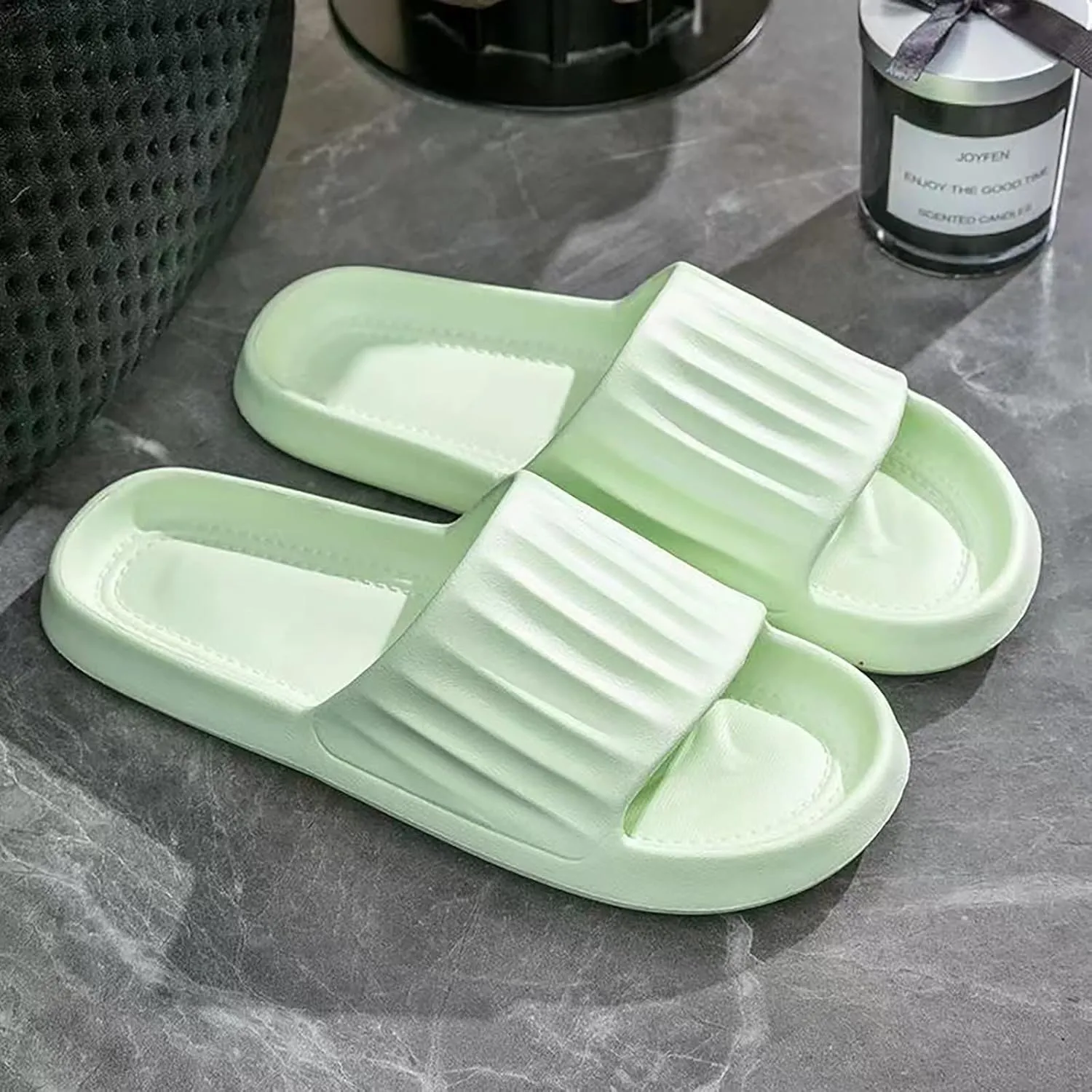 Bathroom Slippers Men Shower Shoes Women Mens Shower Shoes Slides for Women Quick Drying Lightweight Indoor Outdoor Slippers