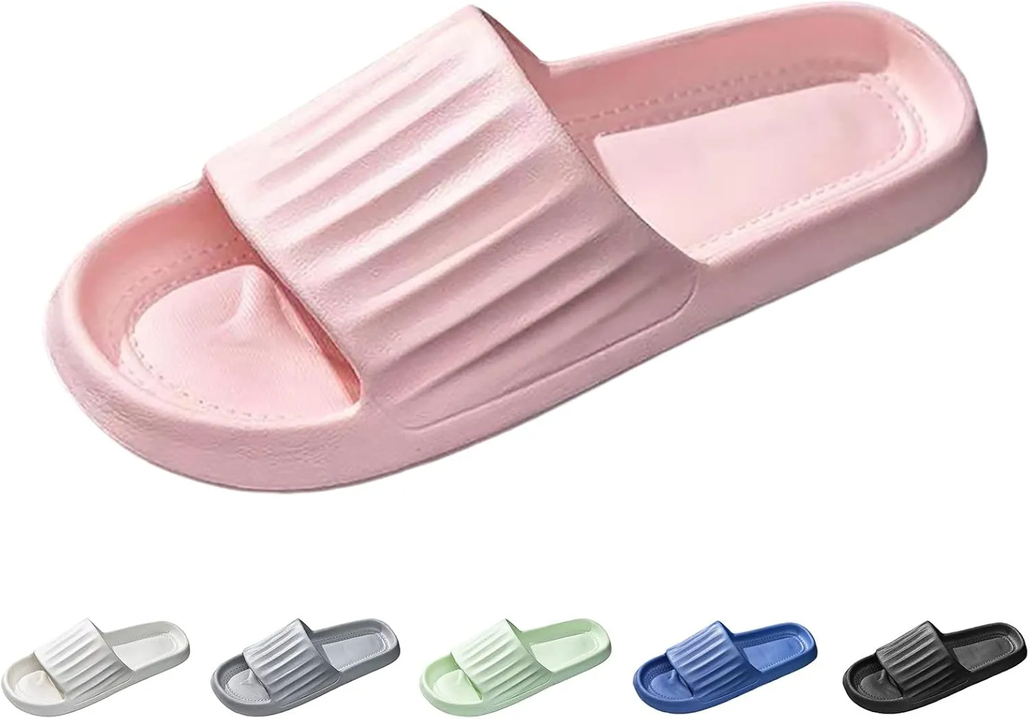 Bathroom Slippers Men Shower Shoes Women Mens Shower Shoes Slides for Women Quick Drying Lightweight Indoor Outdoor Slippers