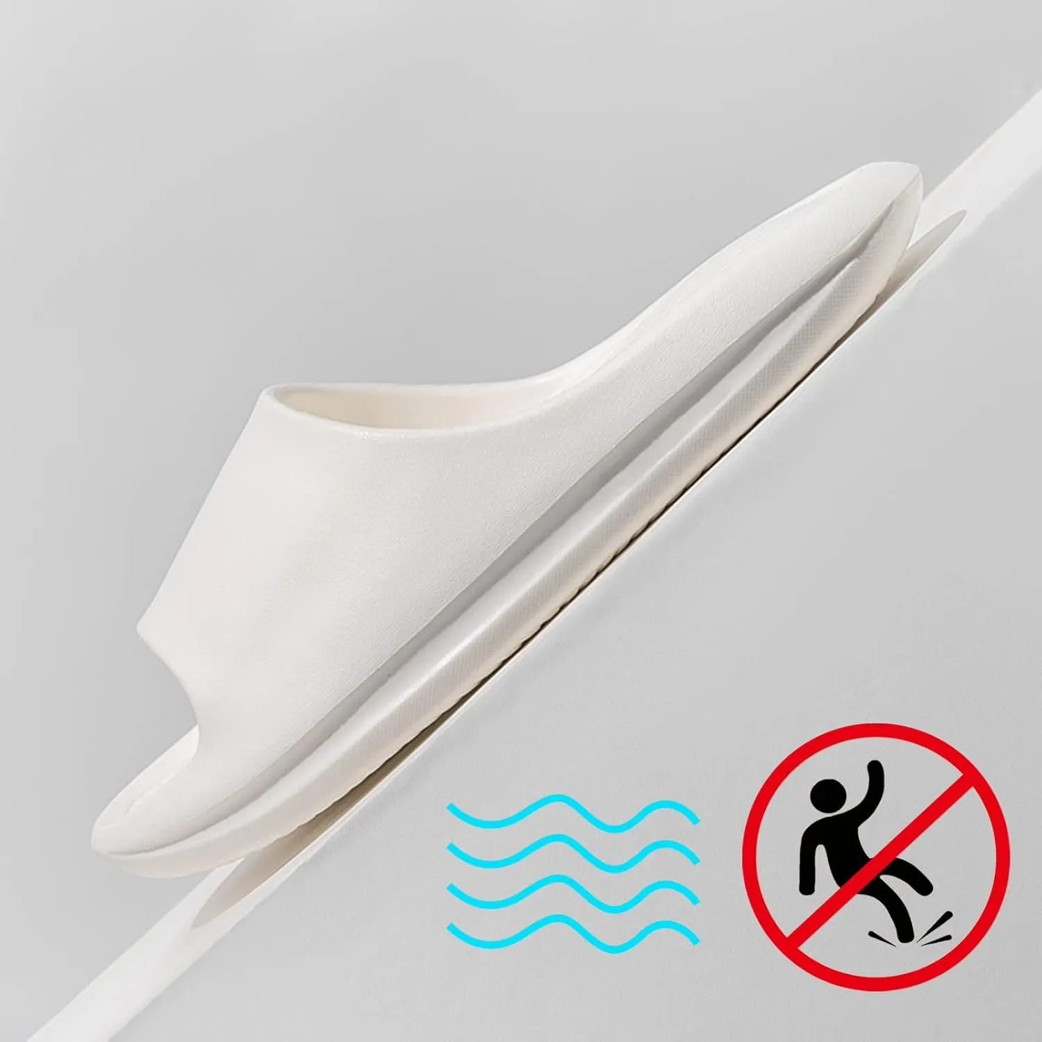 Bathroom Slippers Men Shower Shoes Women Mens Slides Womens Slides Gym Drainage Hole Lightweight Slippers