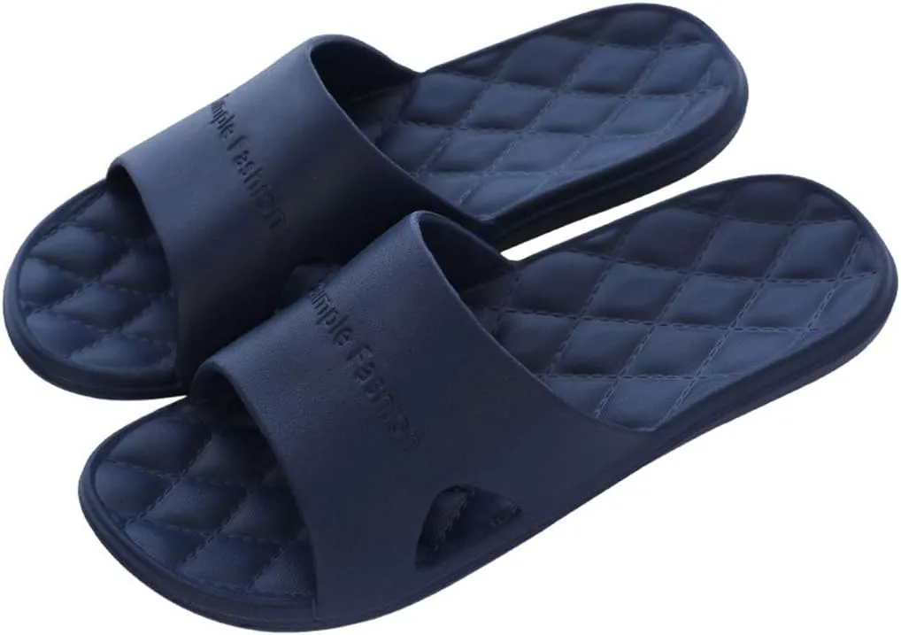 Bathroom Slippers Men Shower Shoes Women Mens Slides Womens Slides Gym Drainage Hole Lightweight Slippers