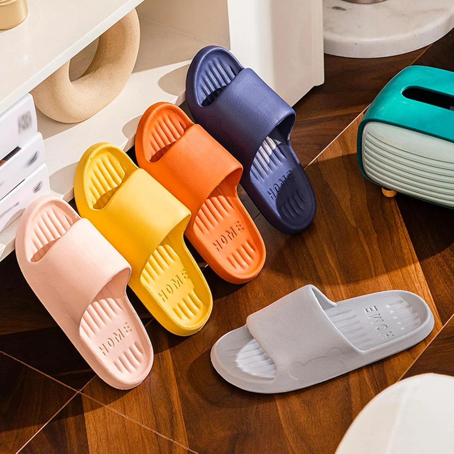 Bathroom Slippers Shower Slippers for Men Indoor Womens Slides Womens Non Slip Bath Slipper Indoor House Pool College Dorm