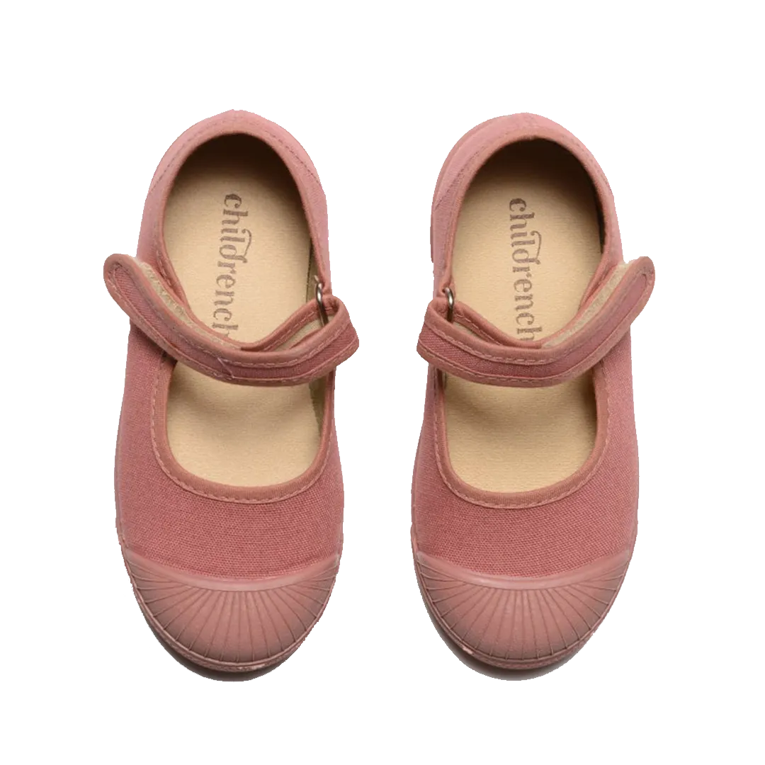Canvas Mary Jane Captoe Sneaker - Dark Rose Pink