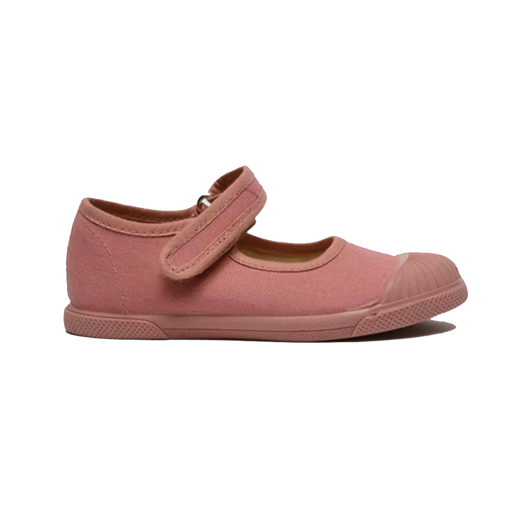 Canvas Mary Jane Captoe Sneaker - Dark Rose Pink