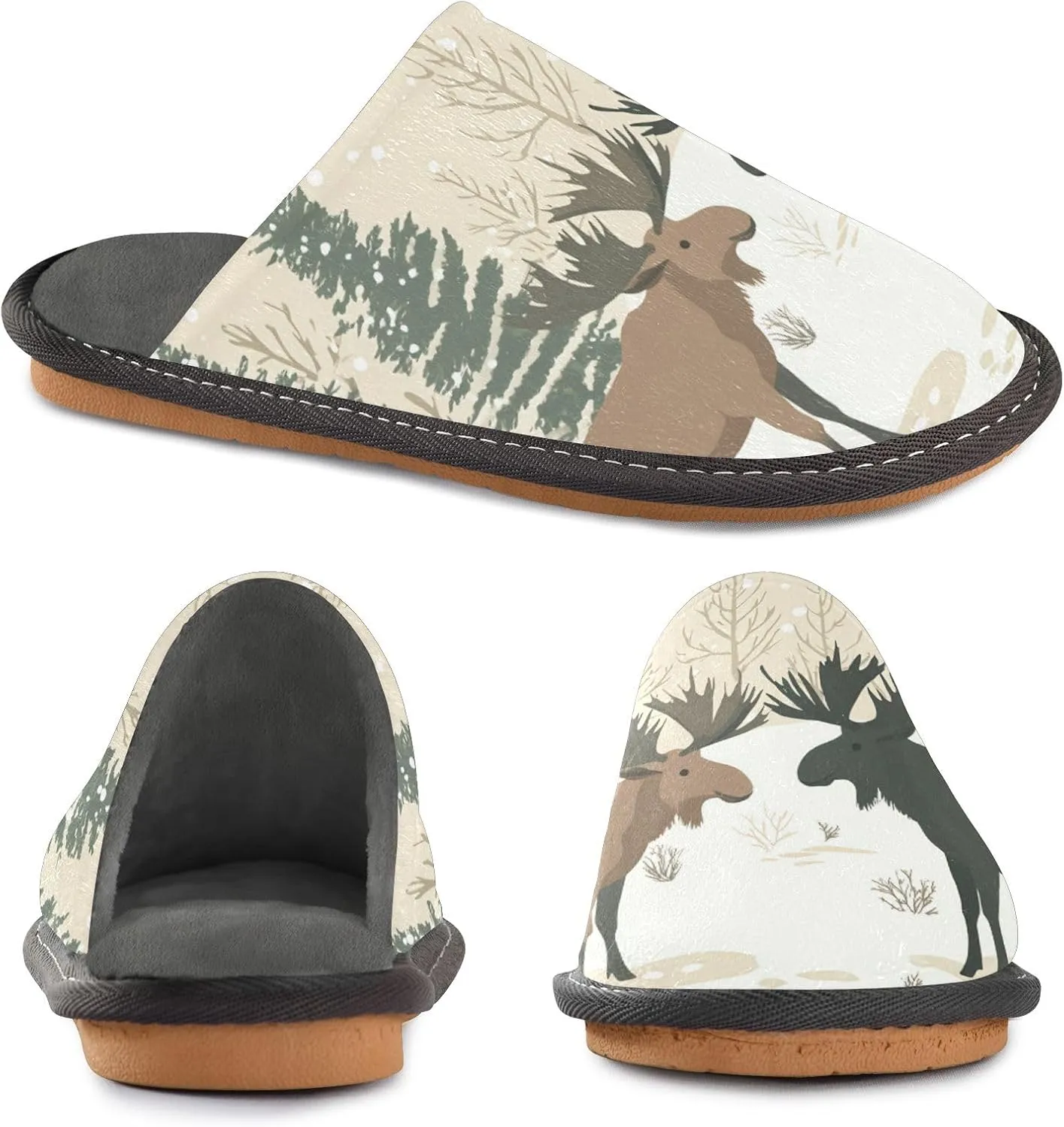 Cartoon Christmas Home Slippers Bedroom Shoes Slippers Women Indoor Men's Indoor Outdoor Slippers