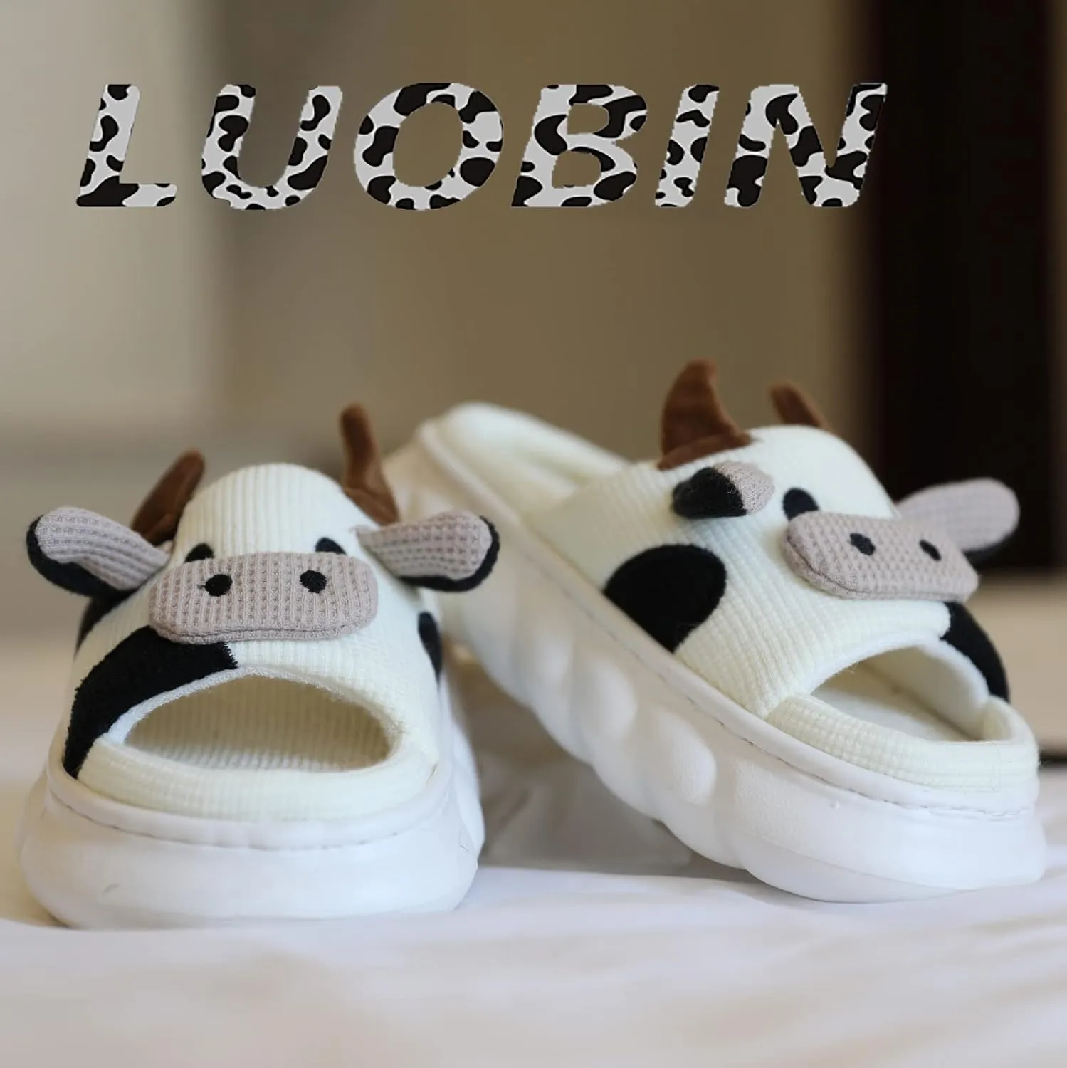 Cartoon cow slippers Indoor Outdoor Slippers