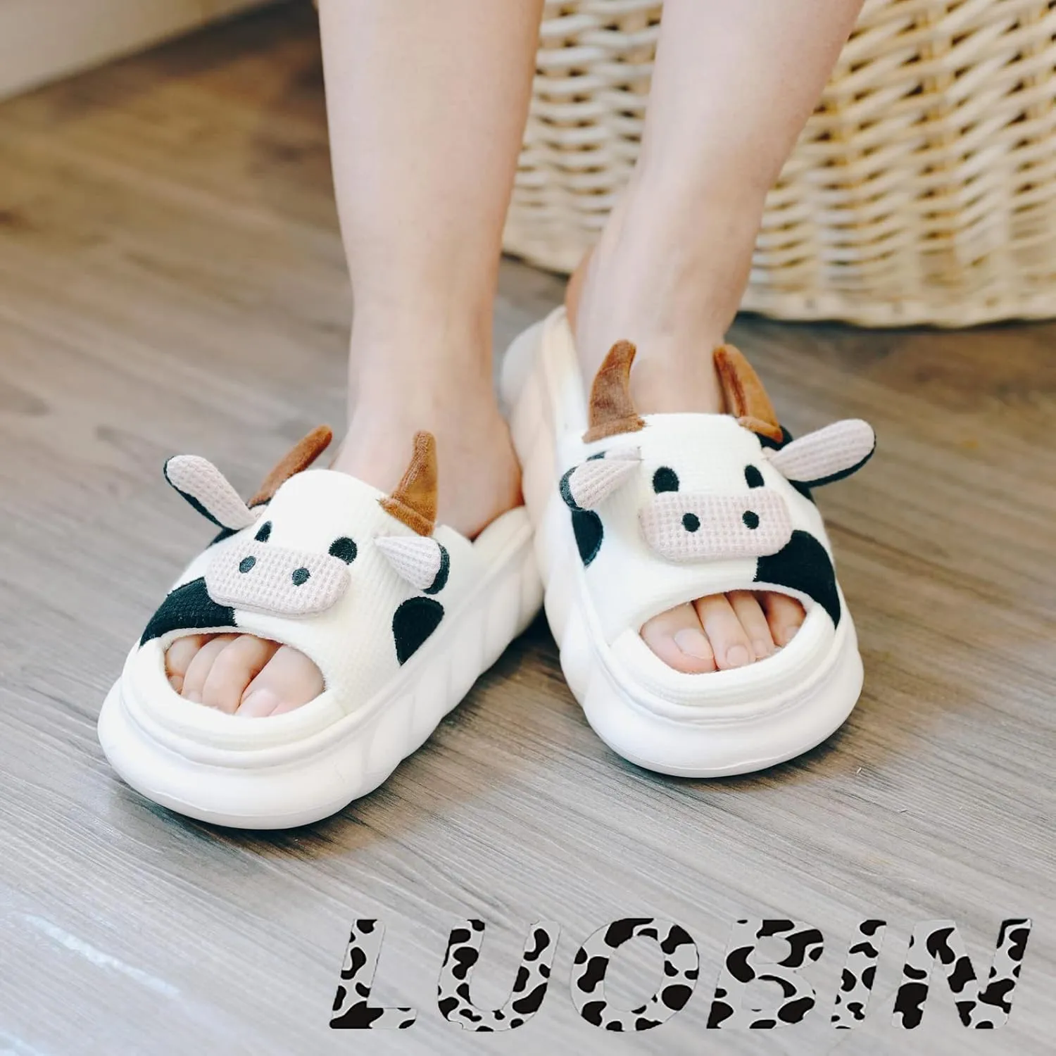 Cartoon cow slippers Indoor Outdoor Slippers
